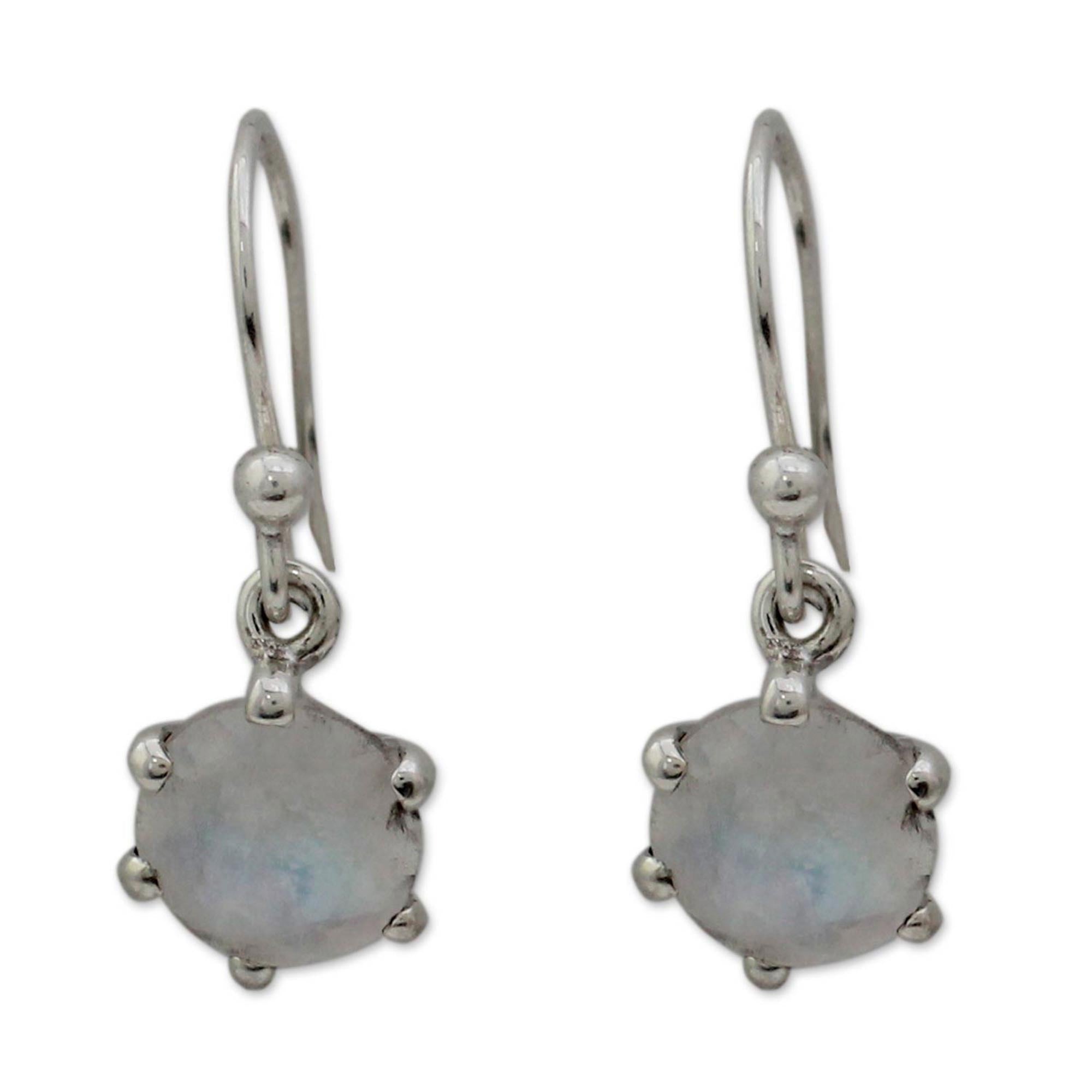 Premium Romance Sterling Silver Moonstone Earrings