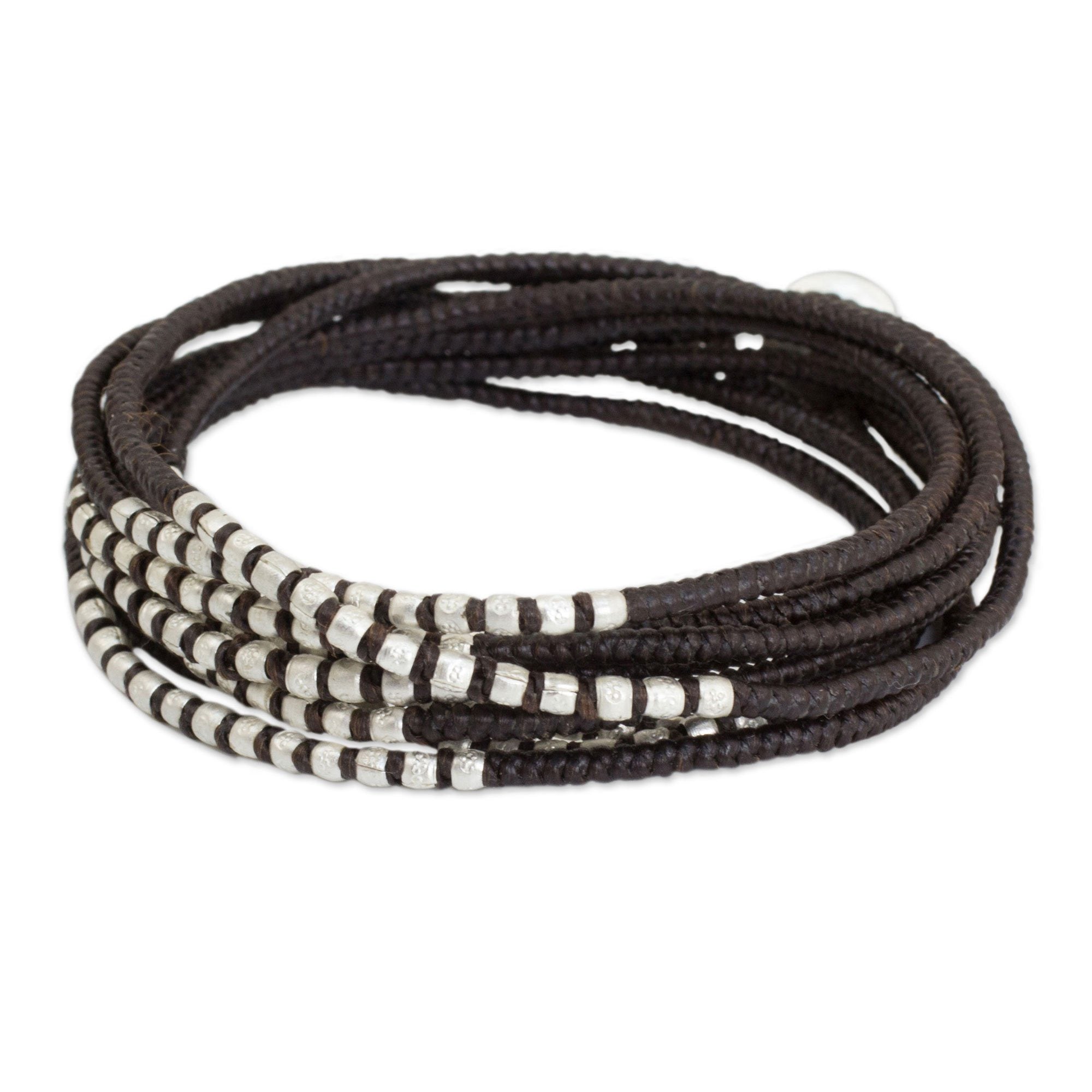 Premium Brown Braided Wrap Bracelet - Handmade & Fair Trade