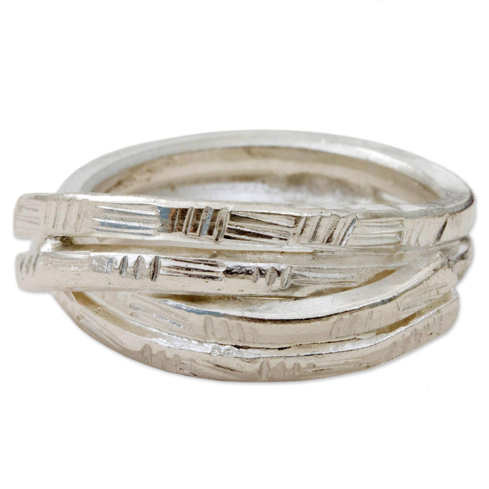 Premium Karen Tribe Sterling Silver Cocktail Ring - Handcrafted in Thailand