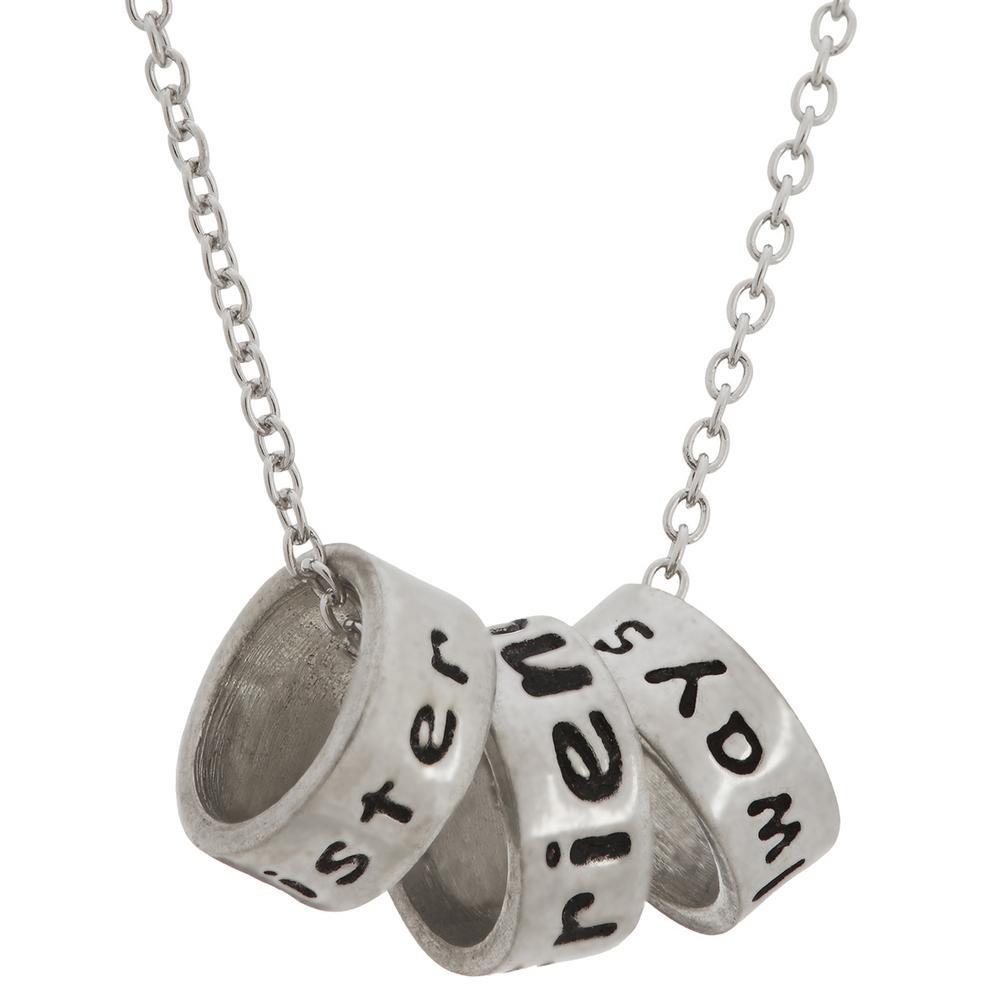 Premium Sisters & Friends Forever Necklace - Pewter