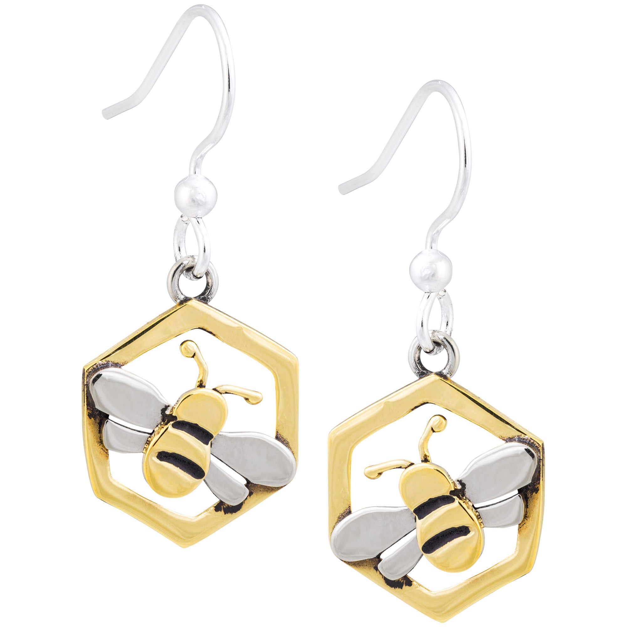 Premium Honey Bee Artisan Earrings - Handmade in Mexico