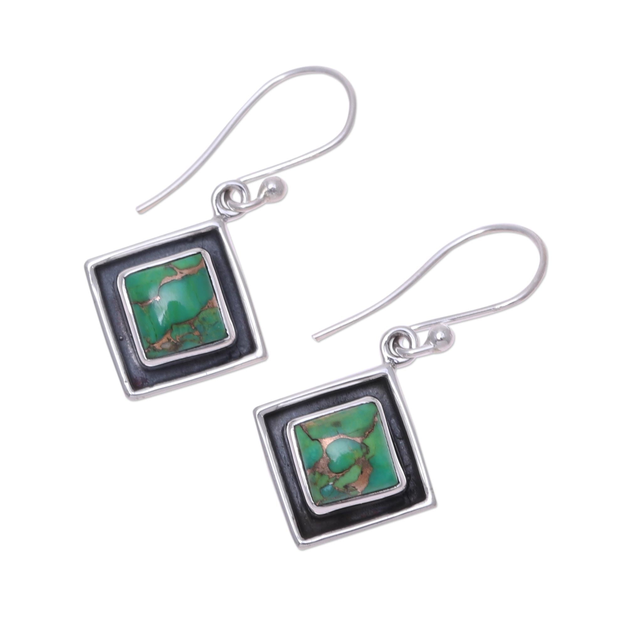 Premium Chic Kites Green Turquoise Dangle Earrings - Ultimate Elegance