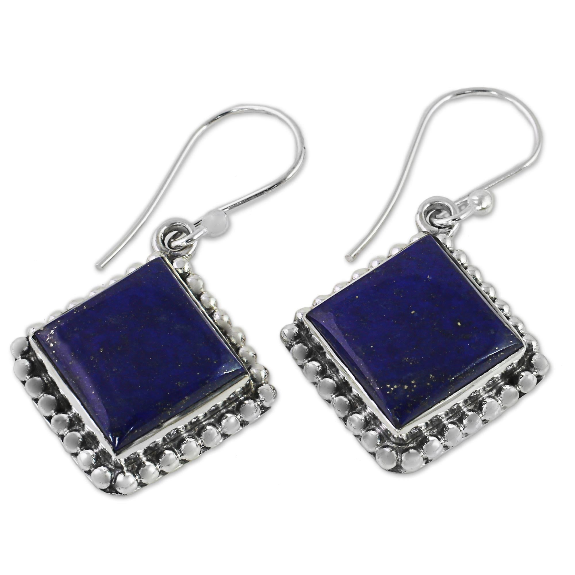 Premium Blue Kite Sterling Silver Lapis Lazuli Dangle Earrings