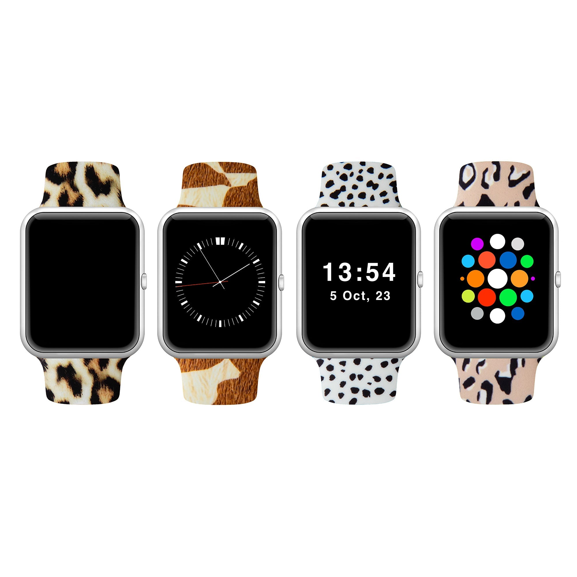 Premium Patterned Silicone Apple Watch Band – Ultimate Style & Comfort