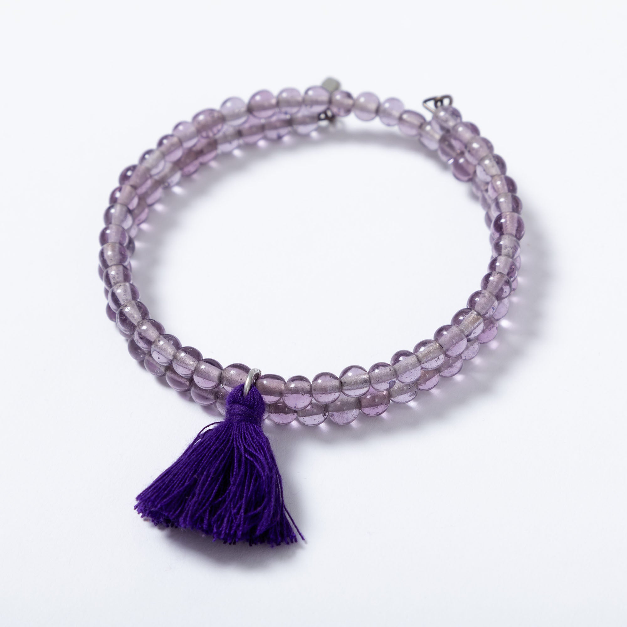 Premium Taj Tassel Glass Bead Bracelet - Bohemian Elegance