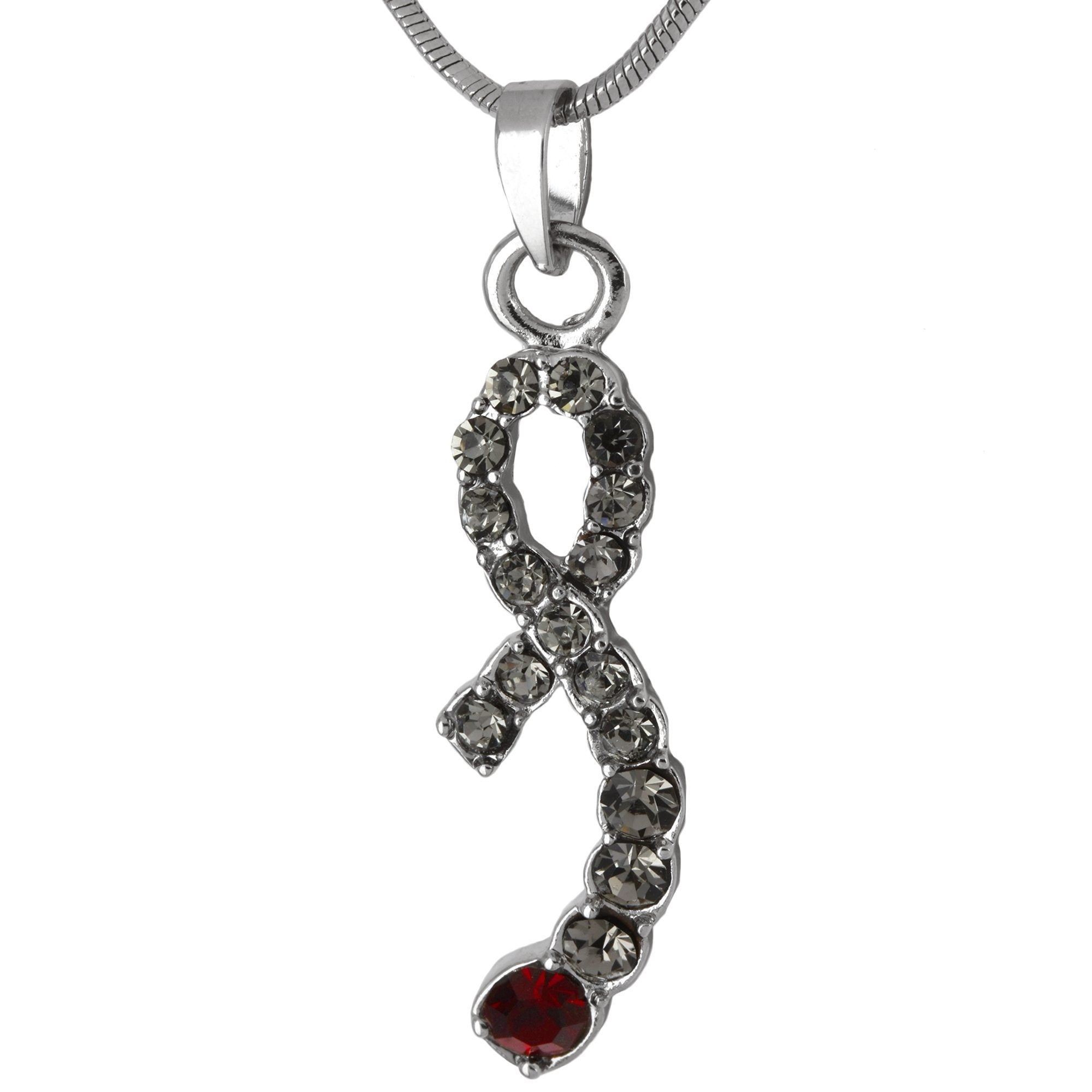 Premium Diabetes Awareness Ribbon Necklace