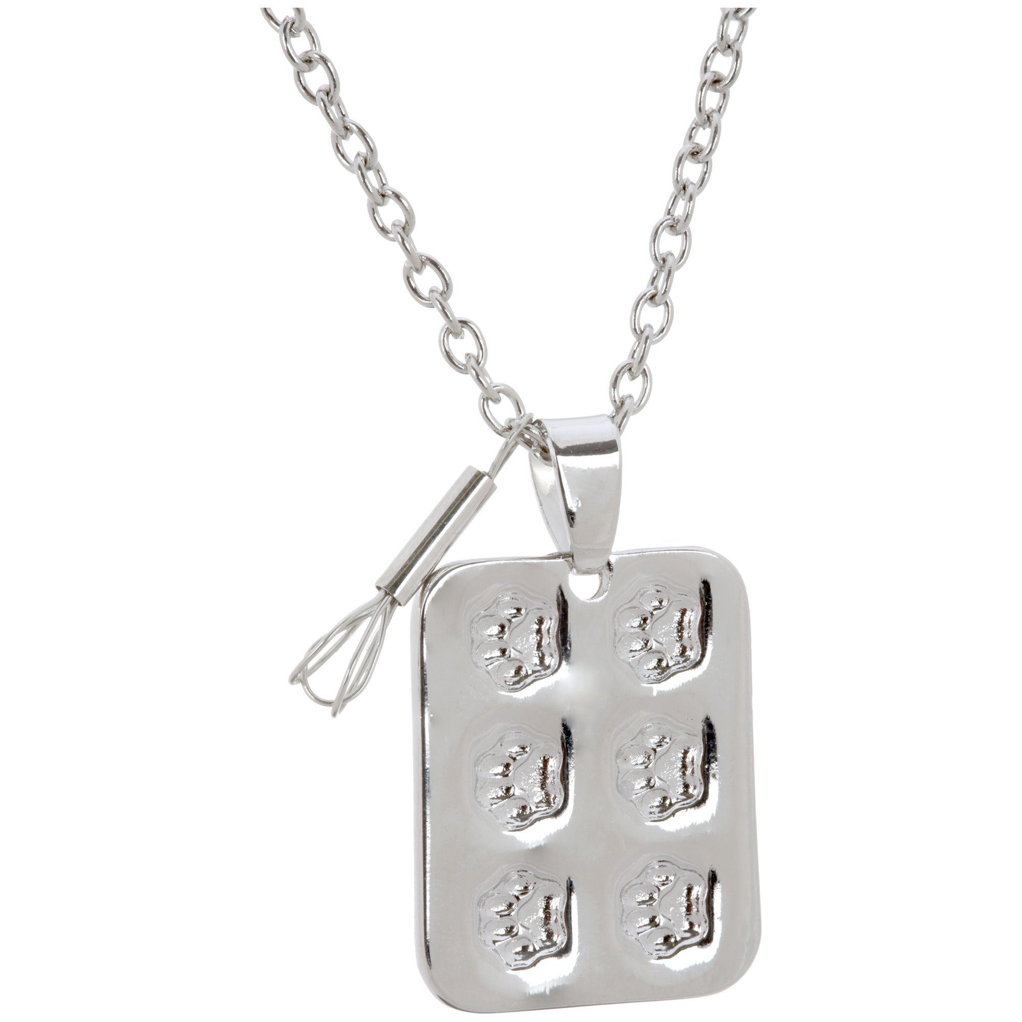 Ultimate Paw Print Muffin Pan Necklace - Premium Baking & Pet Lover's Charm