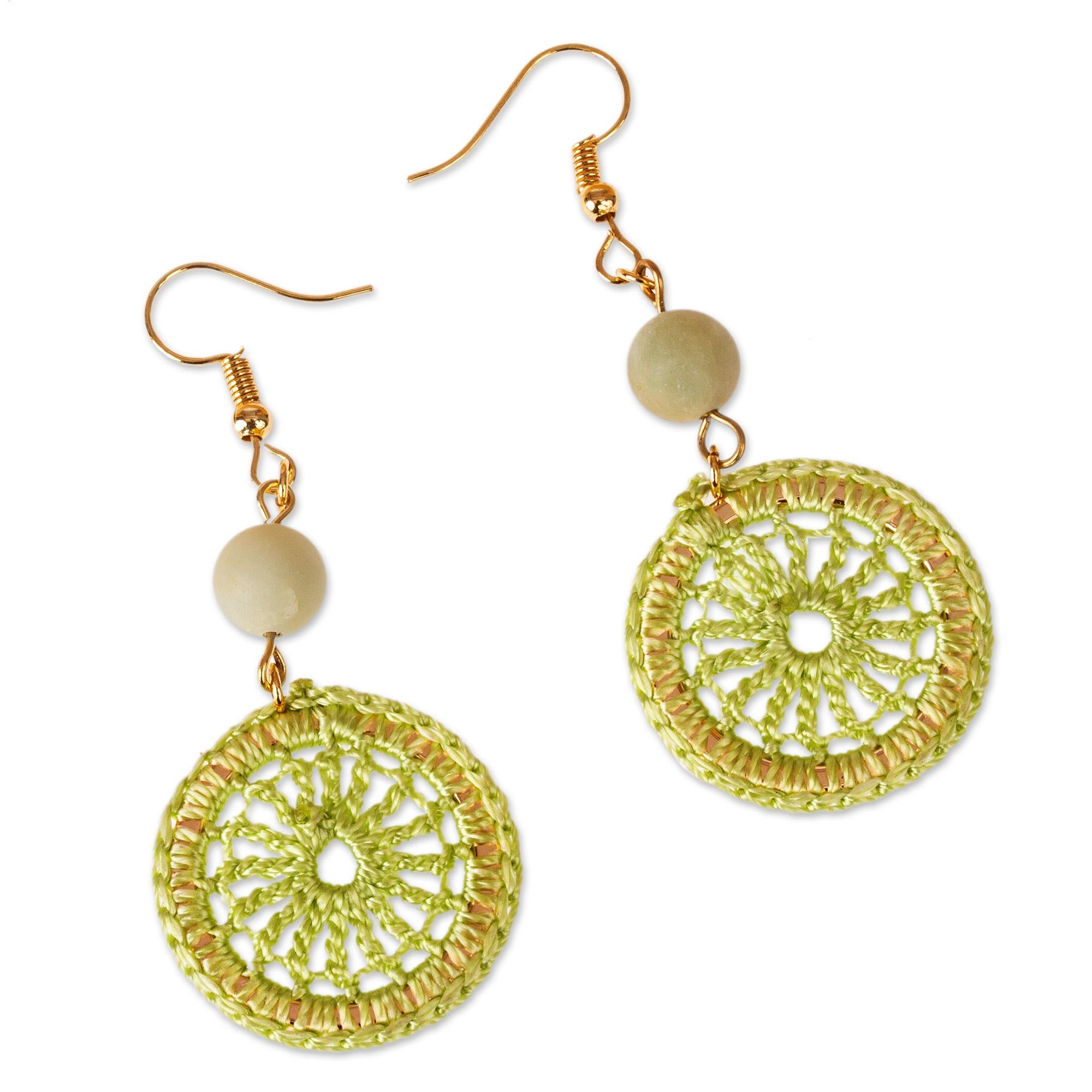 Premium Daphne Crocheted Dangle Earrings - Unique Handcrafted Jewelry