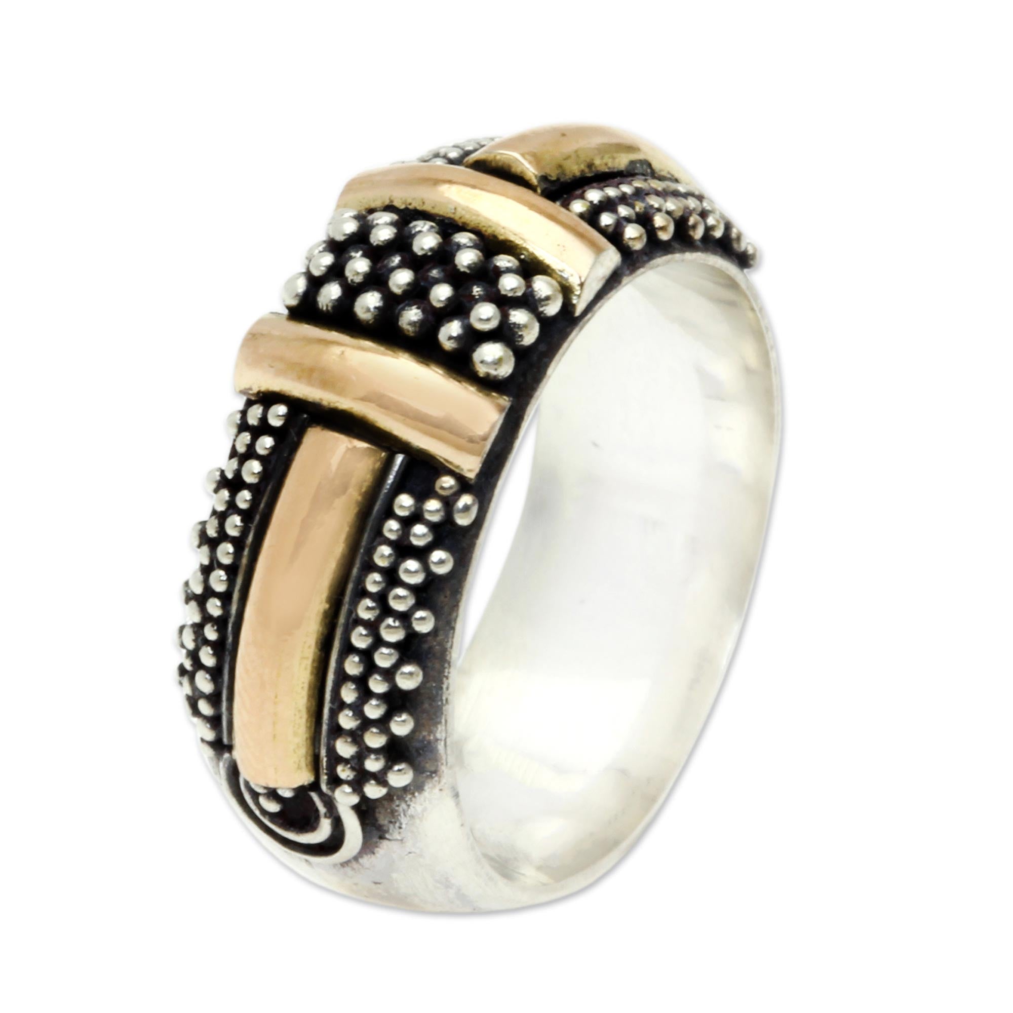 Ultimate Noble Treasure Handcrafted Gold & Silver Ring