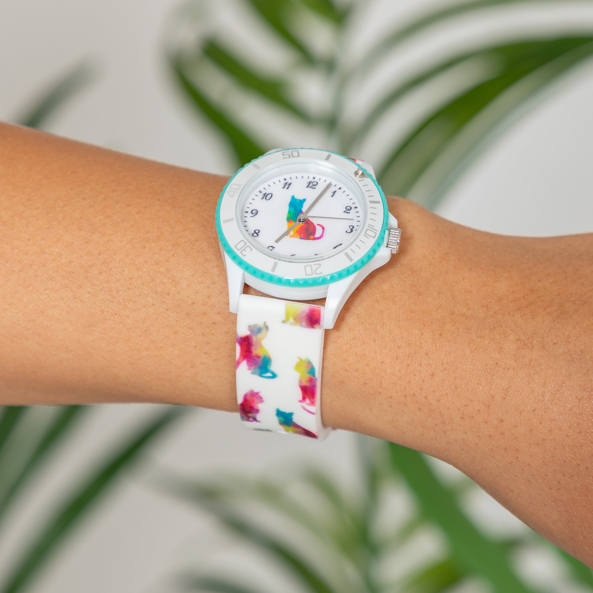 Premium Pet Lover's Watch - Rainbow Silicone Strap