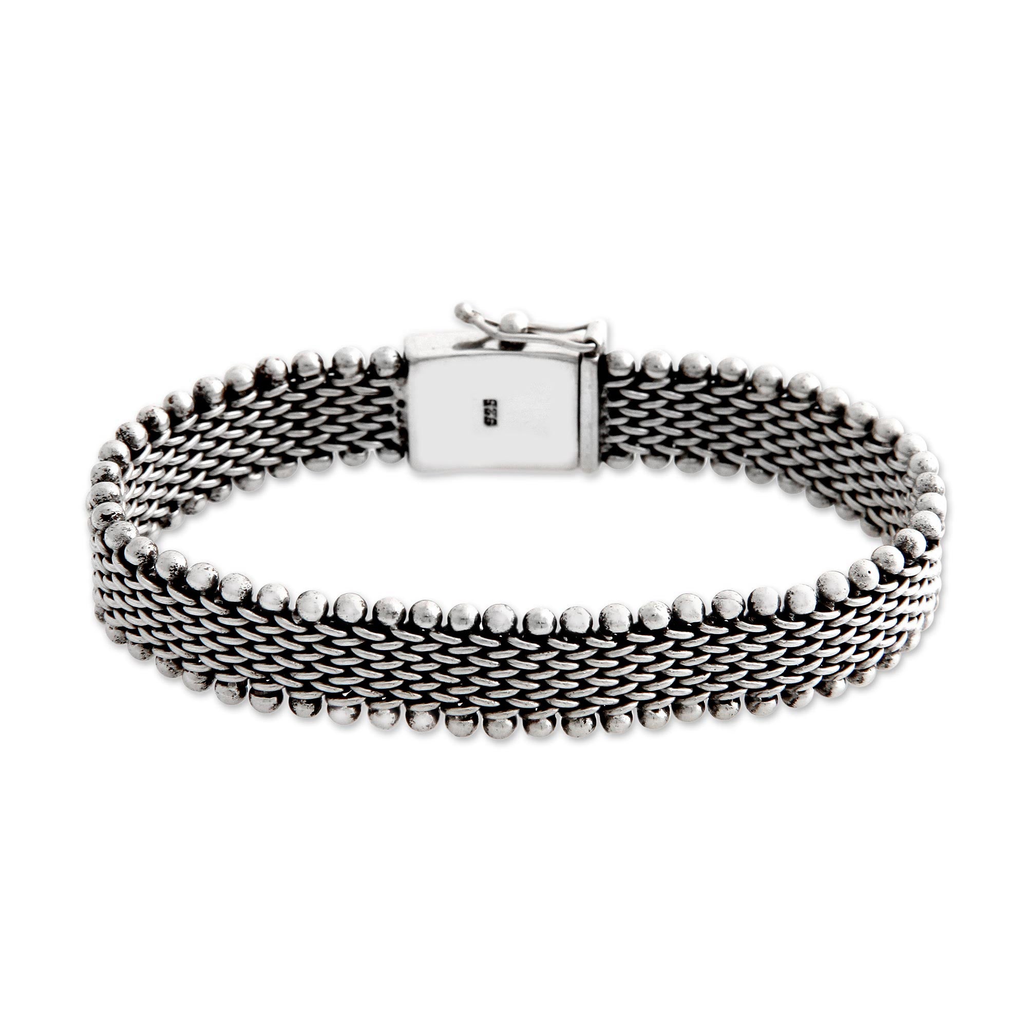 Premium Hero Men's Sterling Silver Bracelet - Handcrafted Elegance