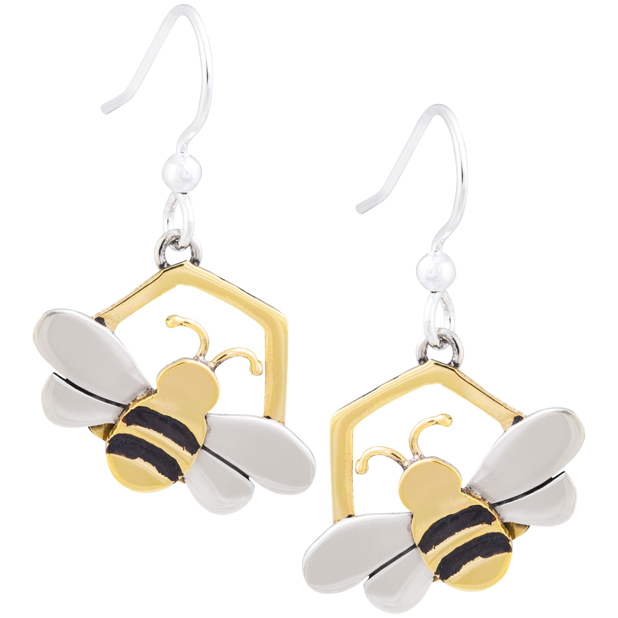 Premium Honey Bee Artisan Earrings - Handmade in Mexico