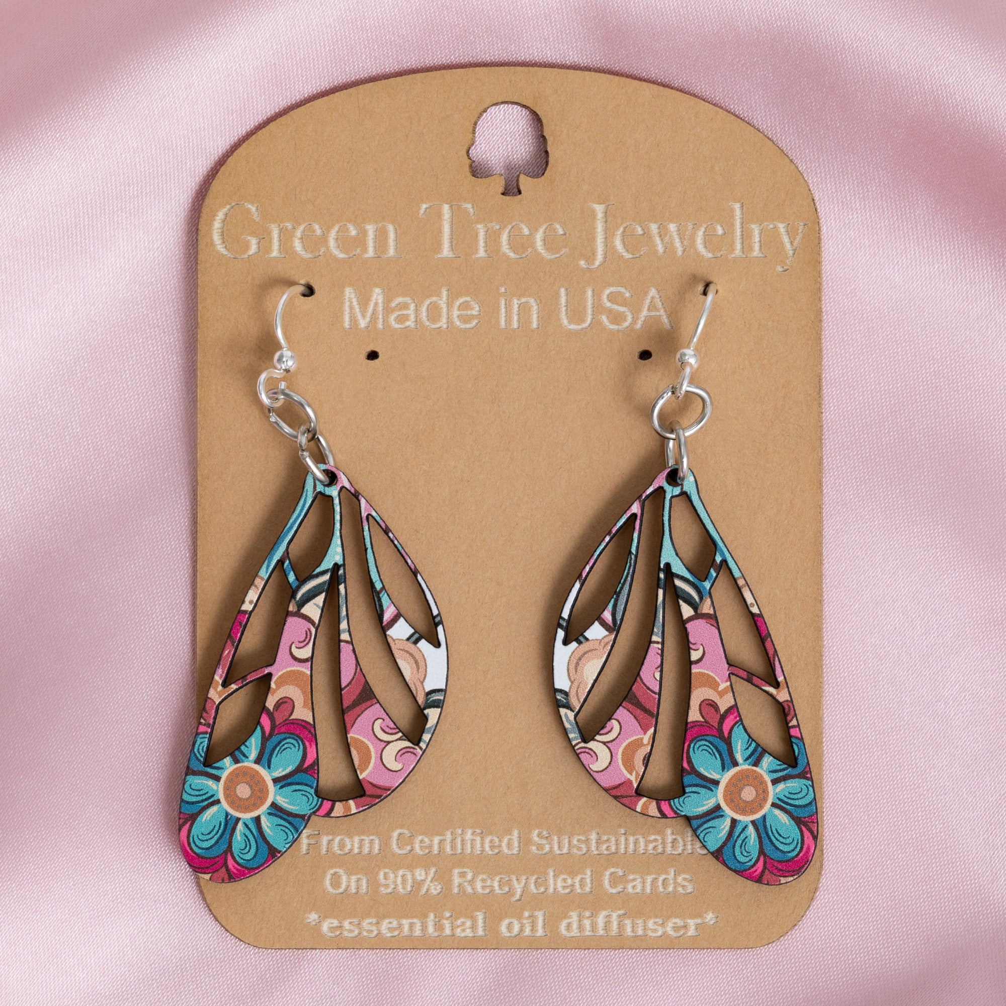 Premium Butterfly Floral Wings Wooden Earrings - Ultimate Style & Wellness