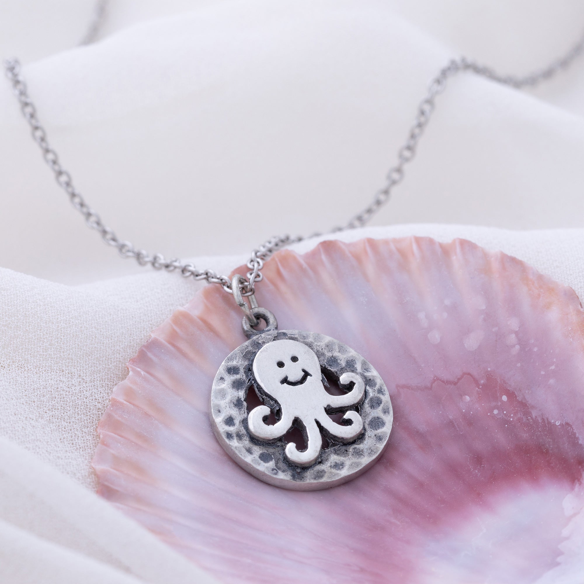 Premium Under the Sea Pewter Necklace - Handmade & Fairly Traded