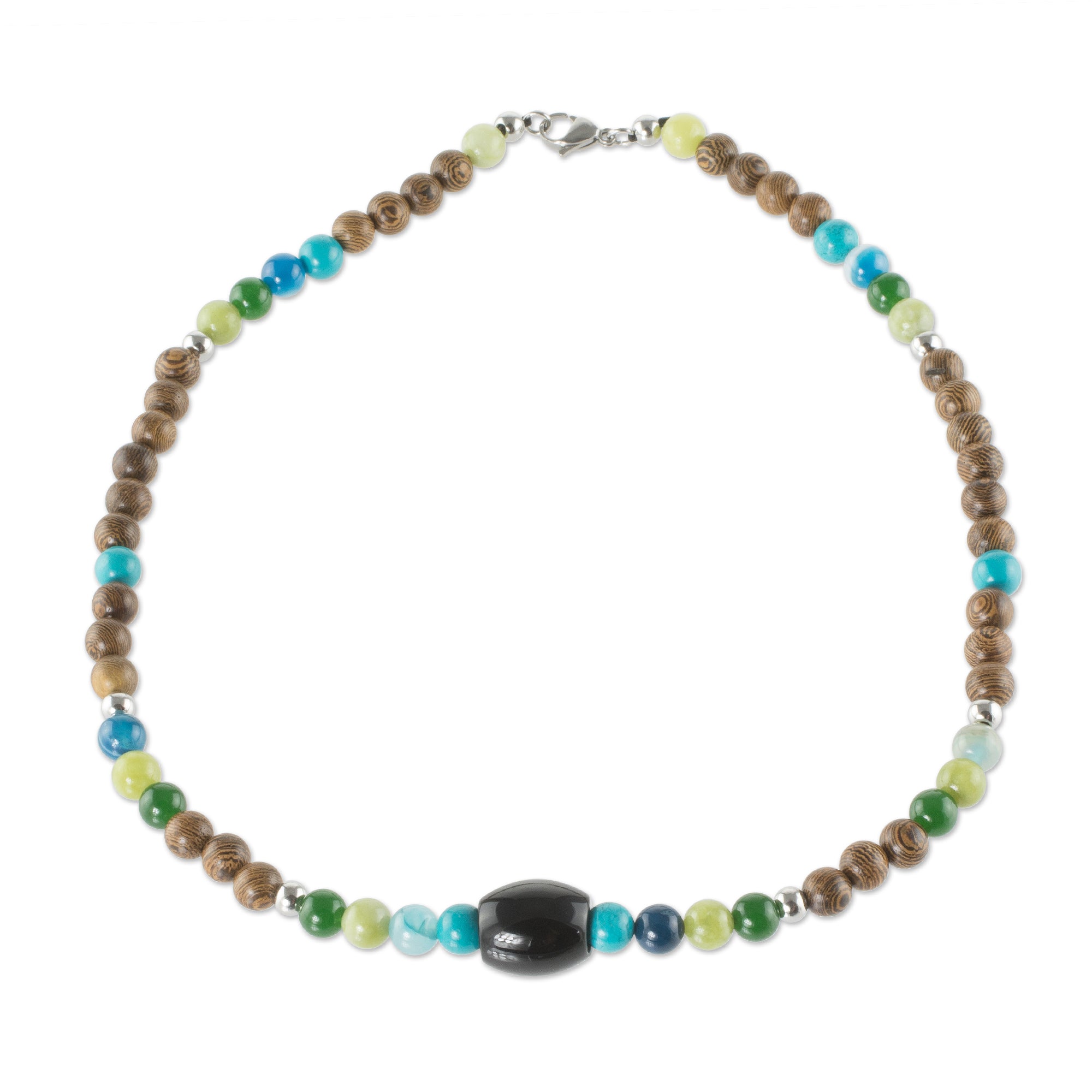 Premium Corcovado Mixed Bead Necklace - Handcrafted in Costa Rica
