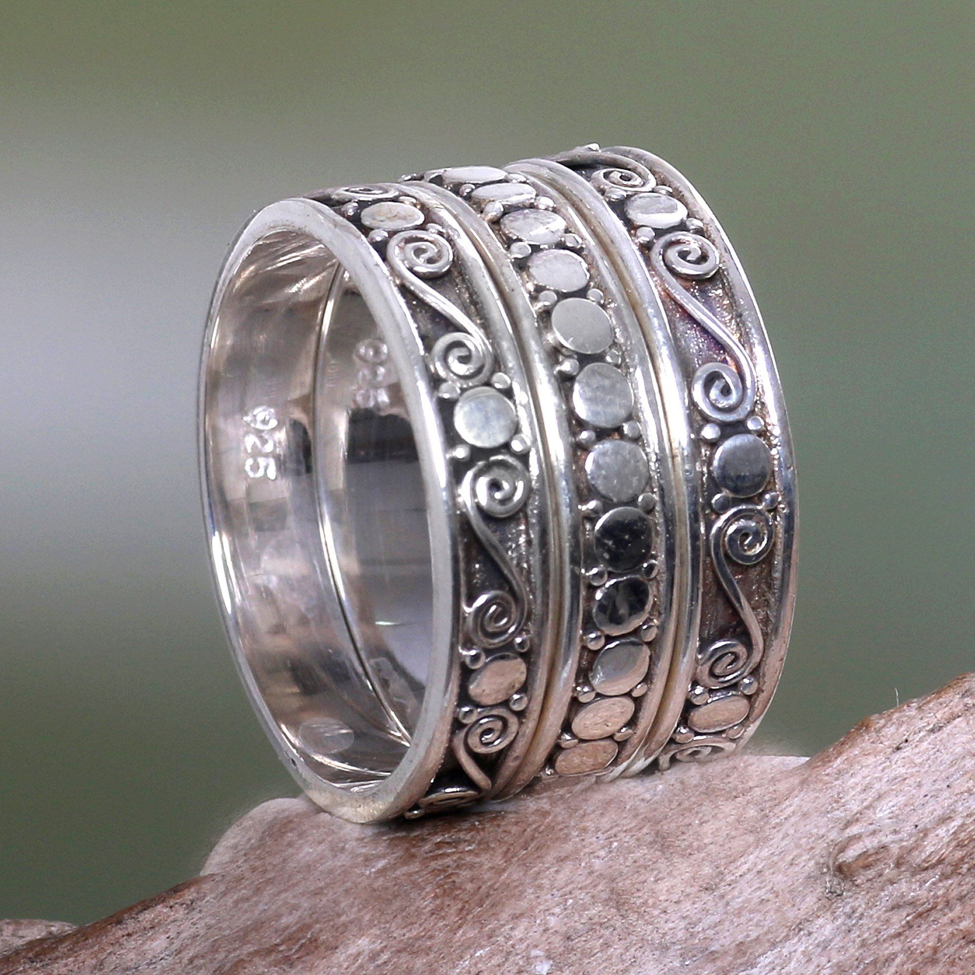 Premium Handmade Sterling Silver Stacking Rings Set