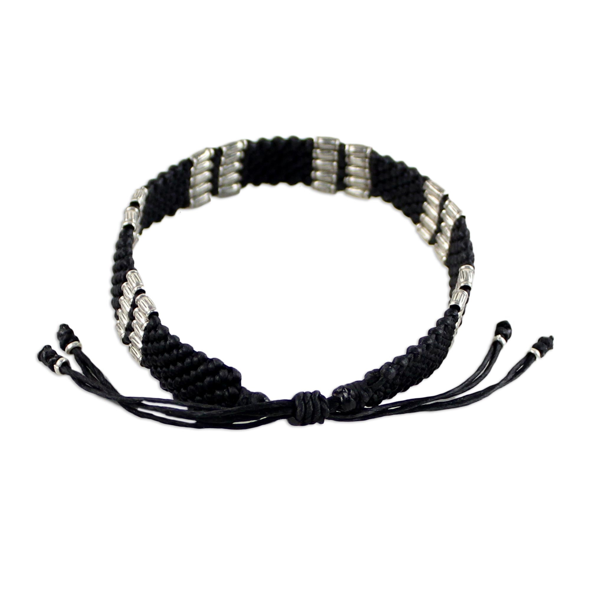 Premium Hill Tribe Silver Rice Bead Bracelet - Handcrafted Elegance