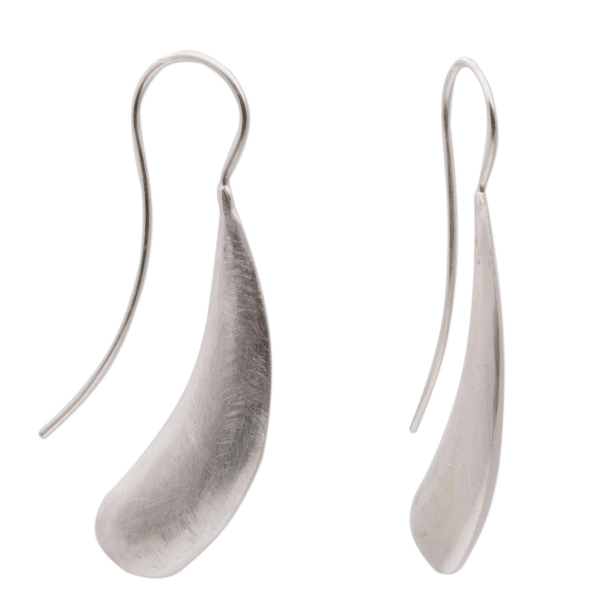 Premium Shining Boomerang Sterling Silver Earrings – Handcrafted in Bali