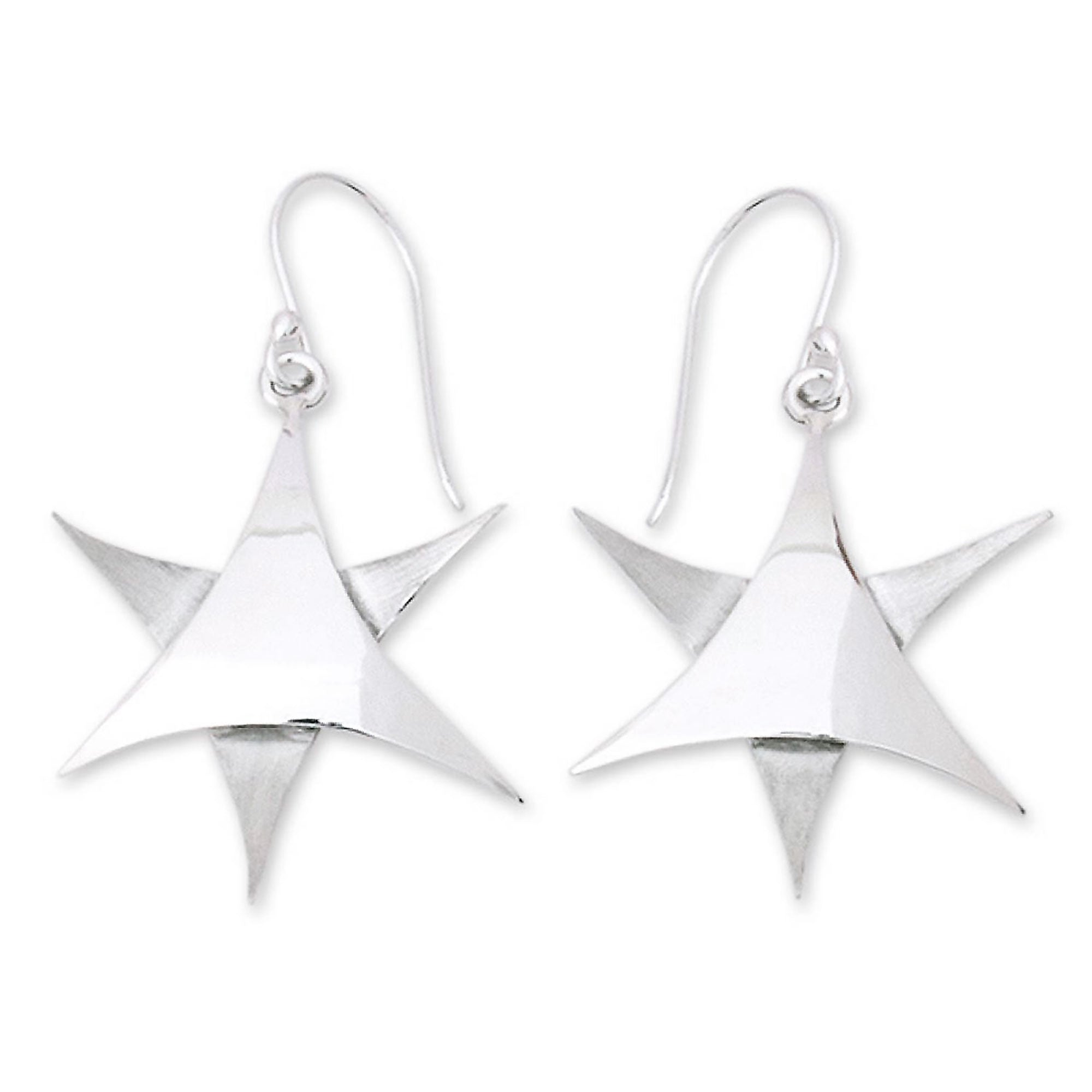 Premium Stars Over Taxco Silver Earrings - Handcrafted Elegance