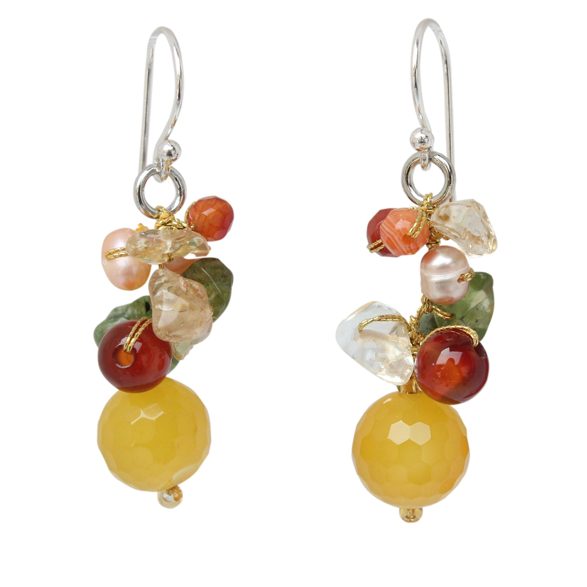Premium Sunshine Love Sterling Silver Earrings – Handmade Elegance