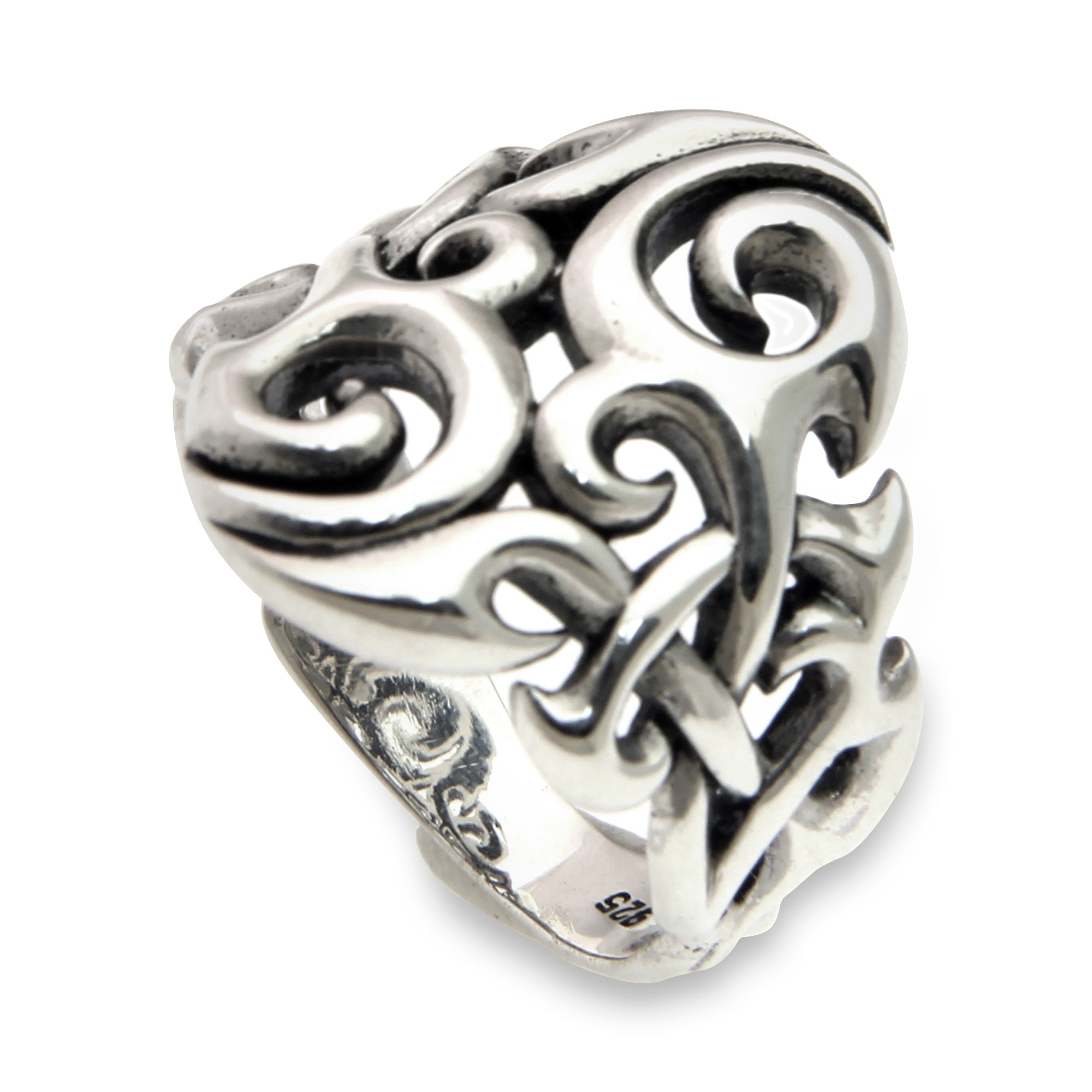 Premium Labyrinth Silver Handmade Ring for Men