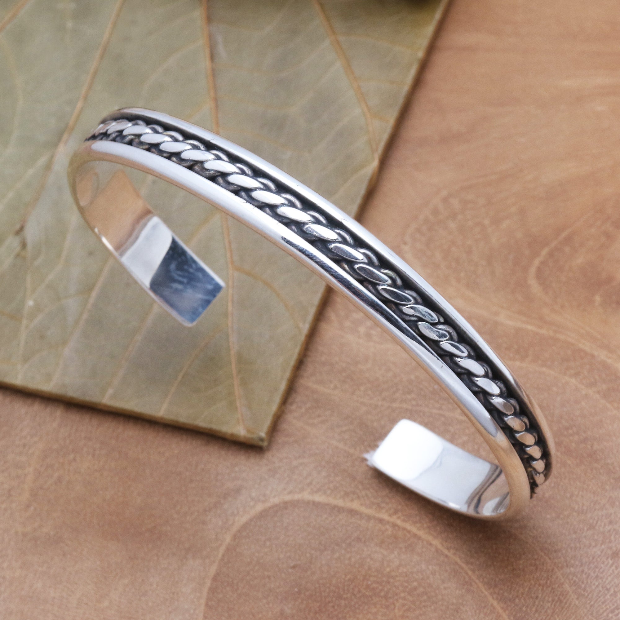 Premium Handcrafted Sterling Silver Cuff Bracelet - Measure by Measure