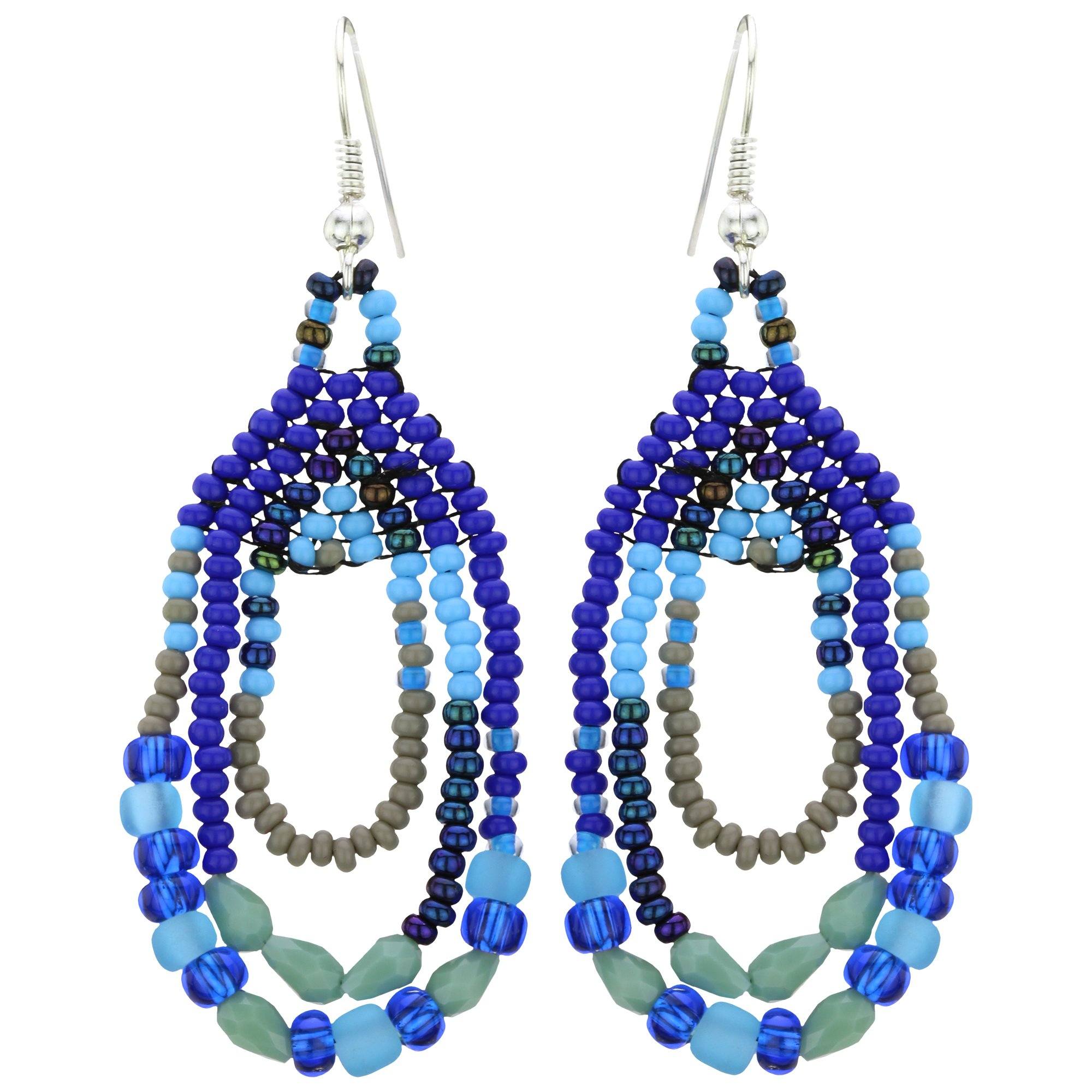 Premium Three Cheers Beaded Earrings - Handmade Fair Trade Jewelry