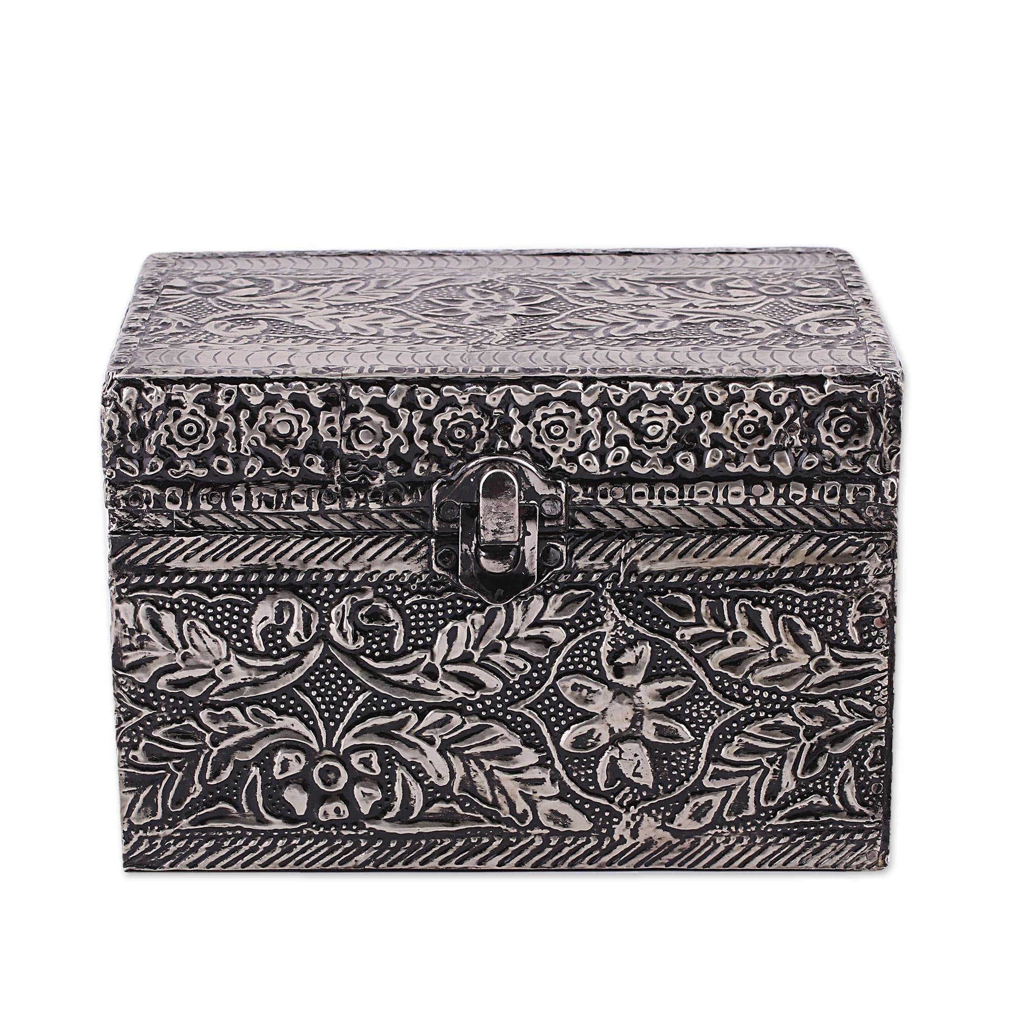 Premium Persian Paradise Jewelry Box - Handcrafted Metallic Design