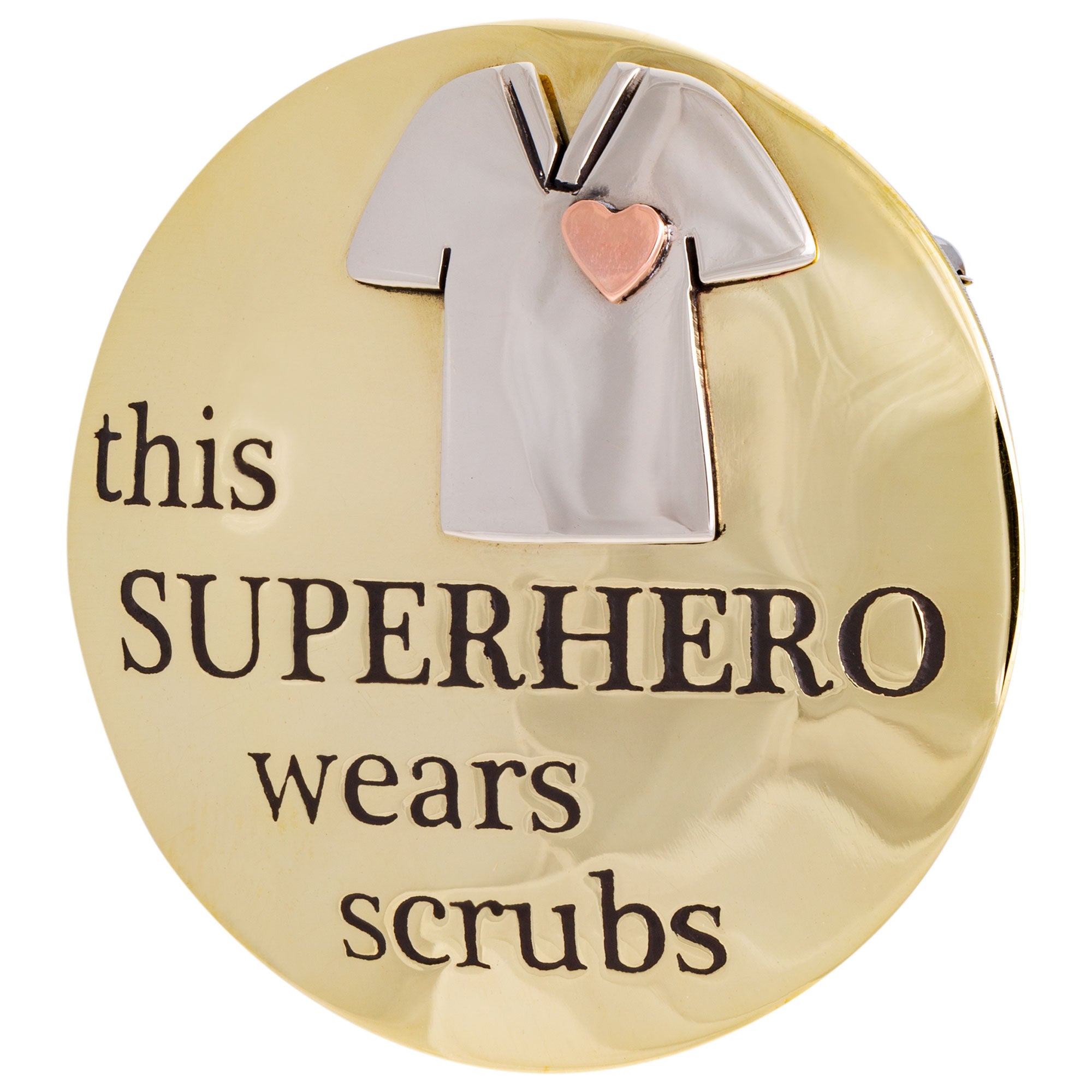 Premium Superhero in Scrubs Mixed Metal Pin - Ultimate Tribute to Healthcare Heroes