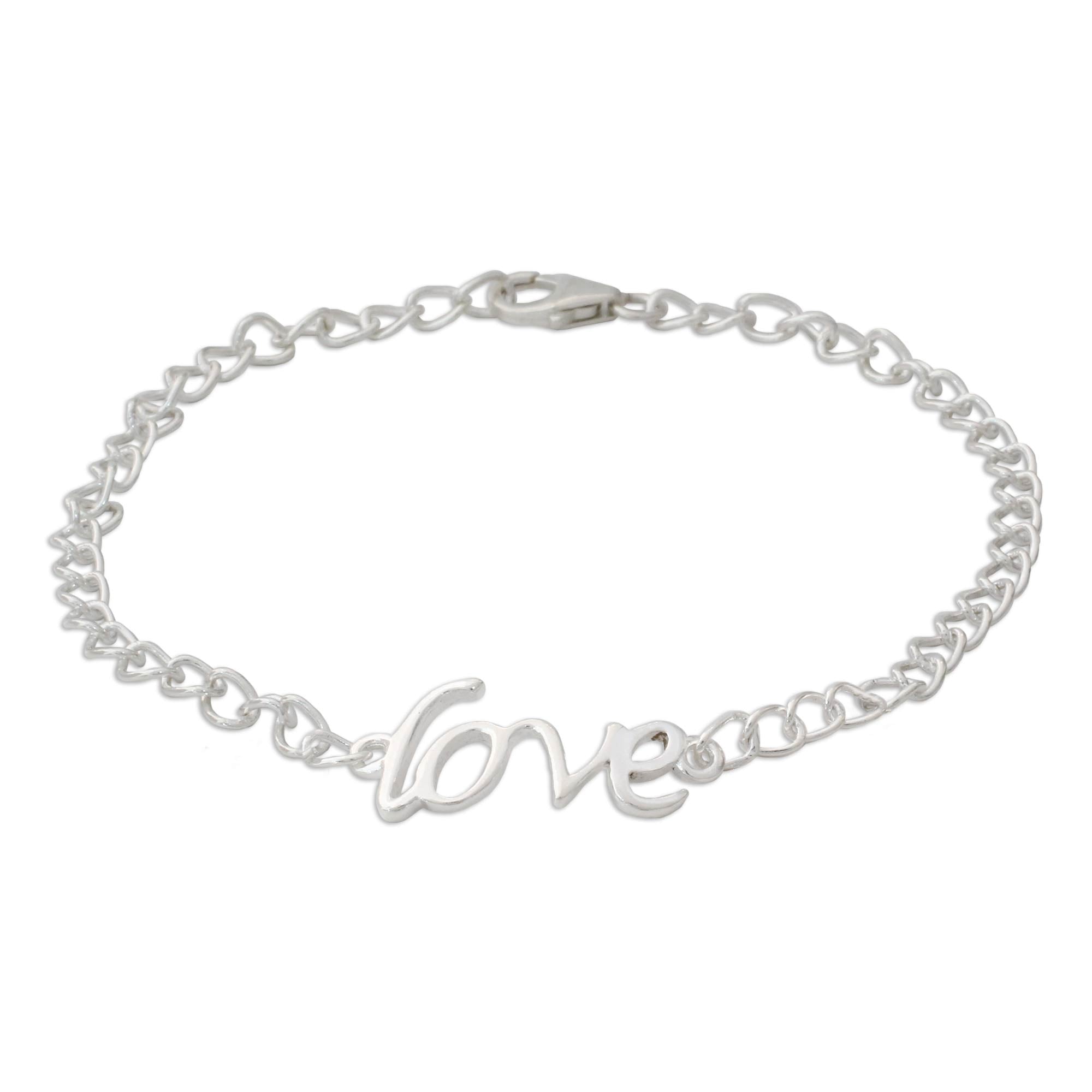 Premium Remember to Love Sterling Silver Bracelet - Handcrafted with Inspirational Message