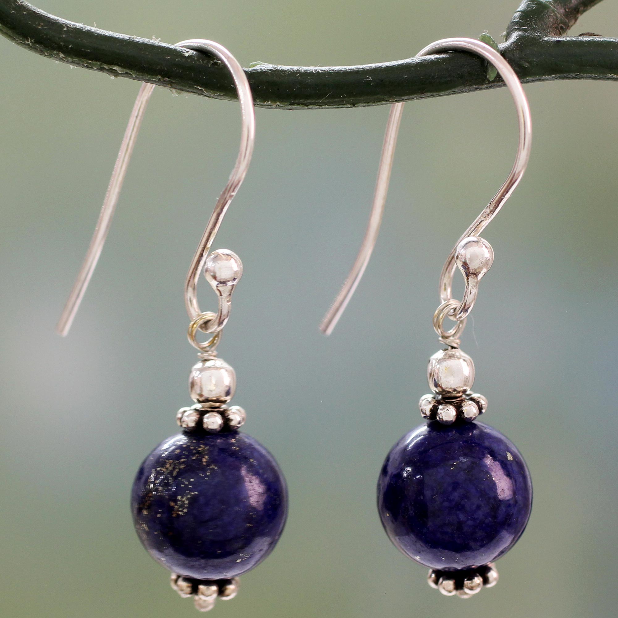 Premium Royal Discretion Sterling Silver Lapis Lazuli Earrings