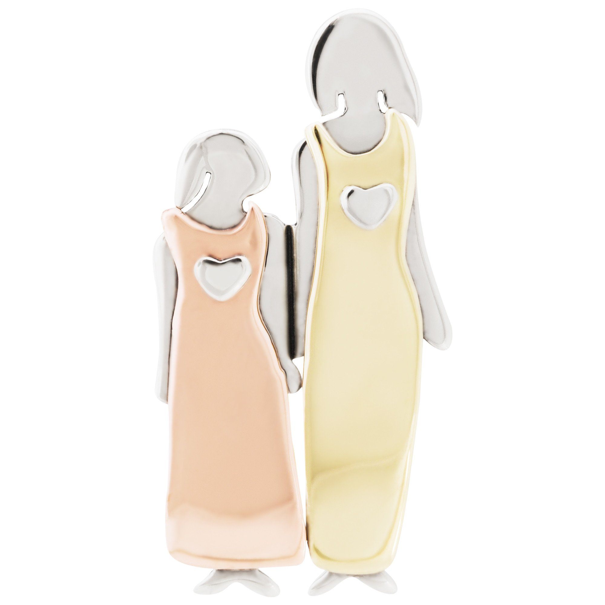 Premium Mother & Daughter Love Mixed Metal Pin - Timeless Bond