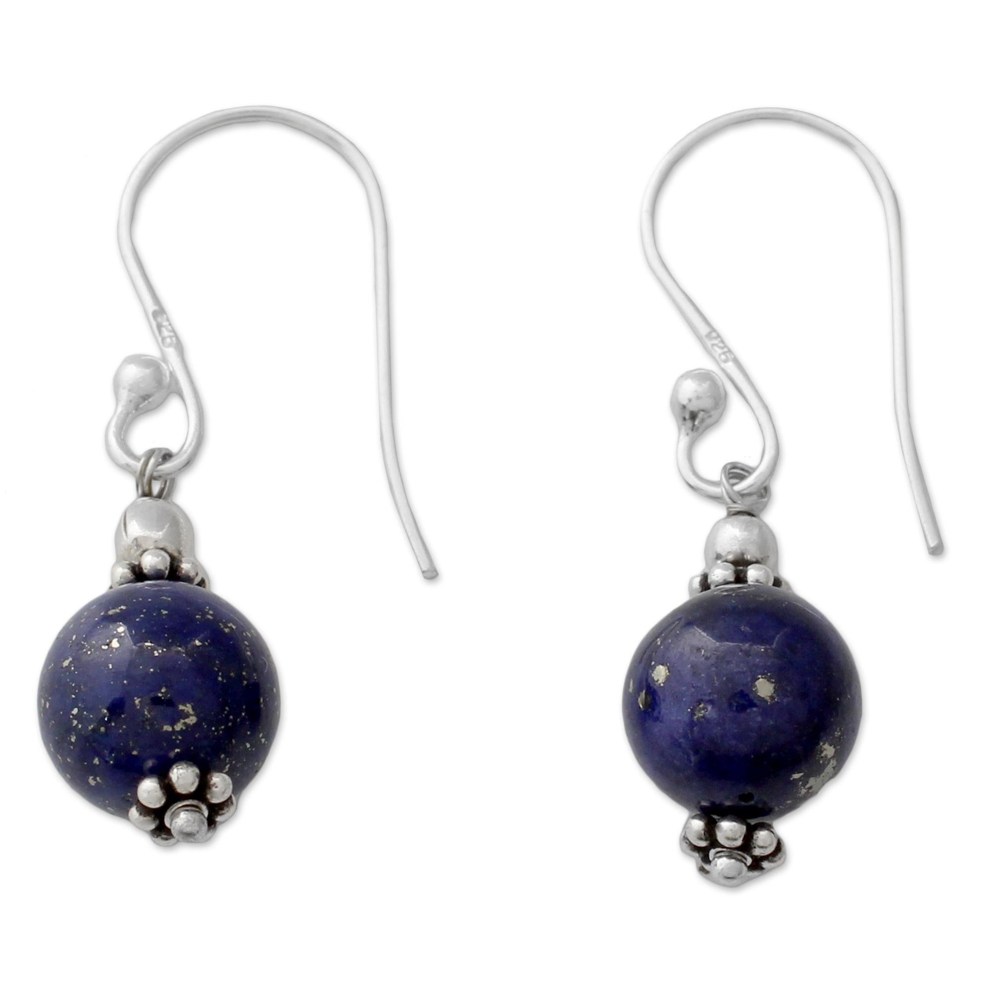 Premium Royal Discretion Sterling Silver Lapis Lazuli Earrings