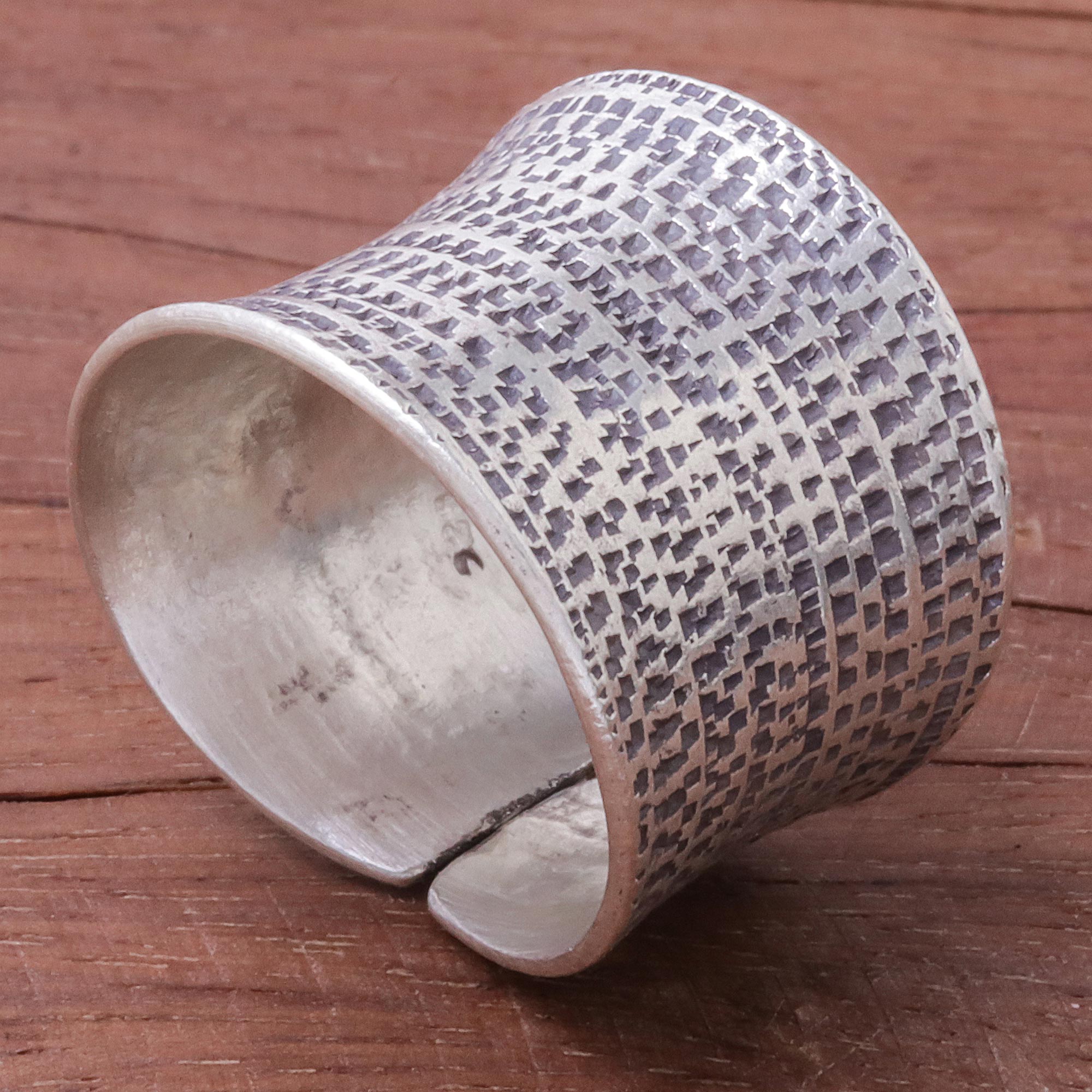 Premium Breath of Autumn Sterling Silver Wrap Ring - Handcrafted in Thailand