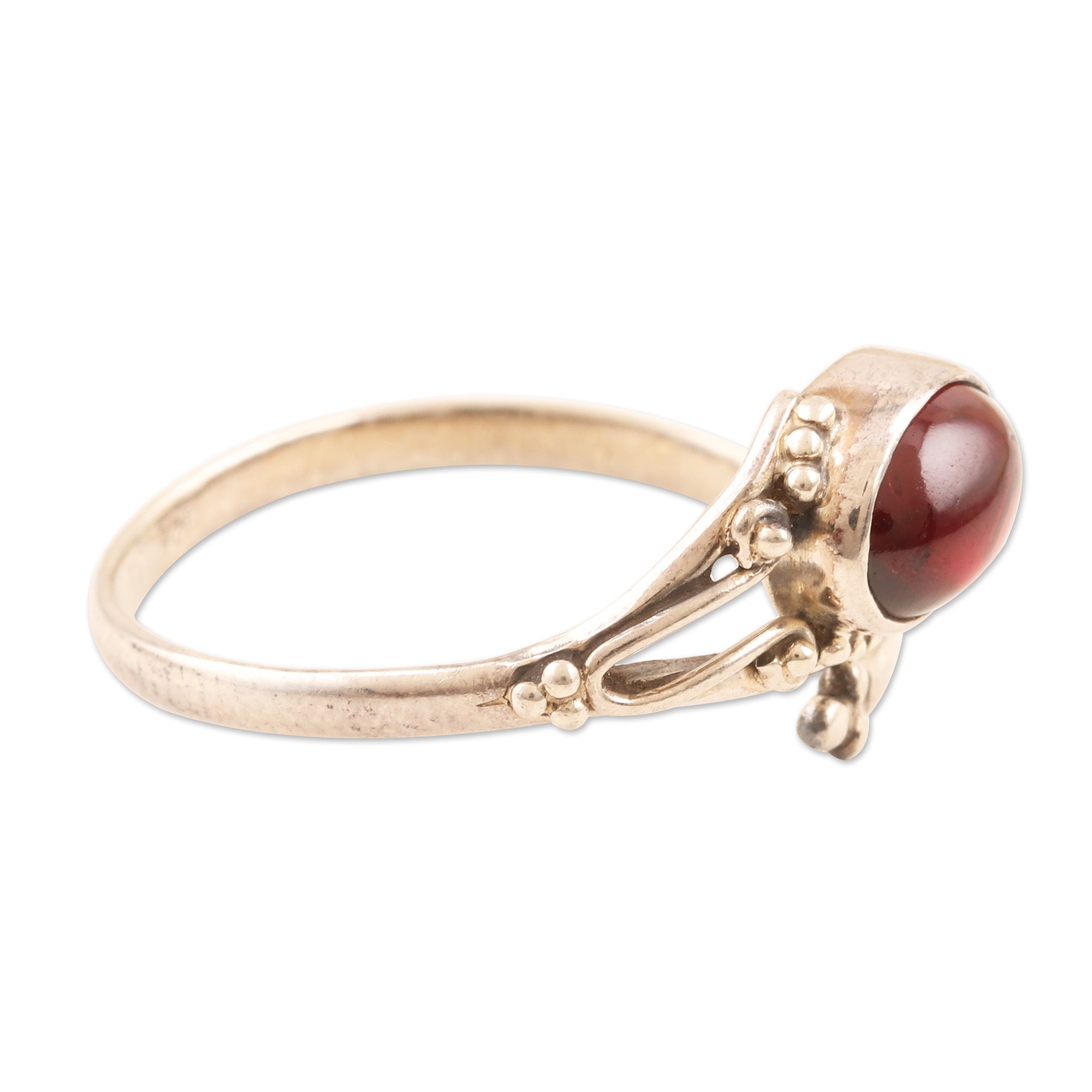 Premium Wrapped in Red Garnet & Sterling Silver Wrap Ring