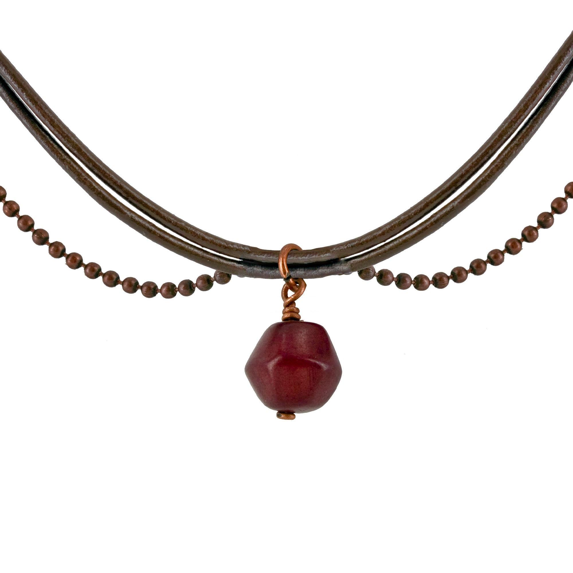 Premium Magdalena Faceted Tagua Necklace - Handcrafted Colombian Jewelry