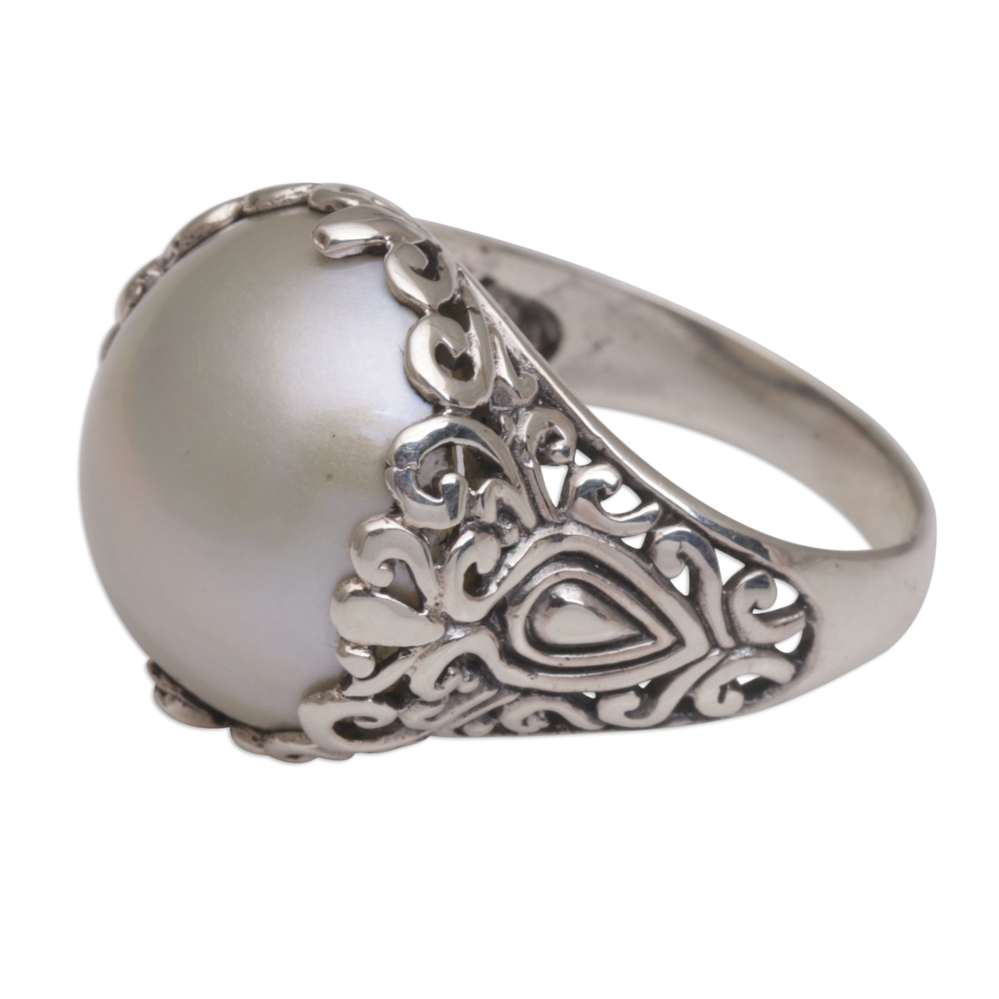 Ultimate Palatial Dreams Pearl Cocktail Ring - Premium Handcrafted Elegance