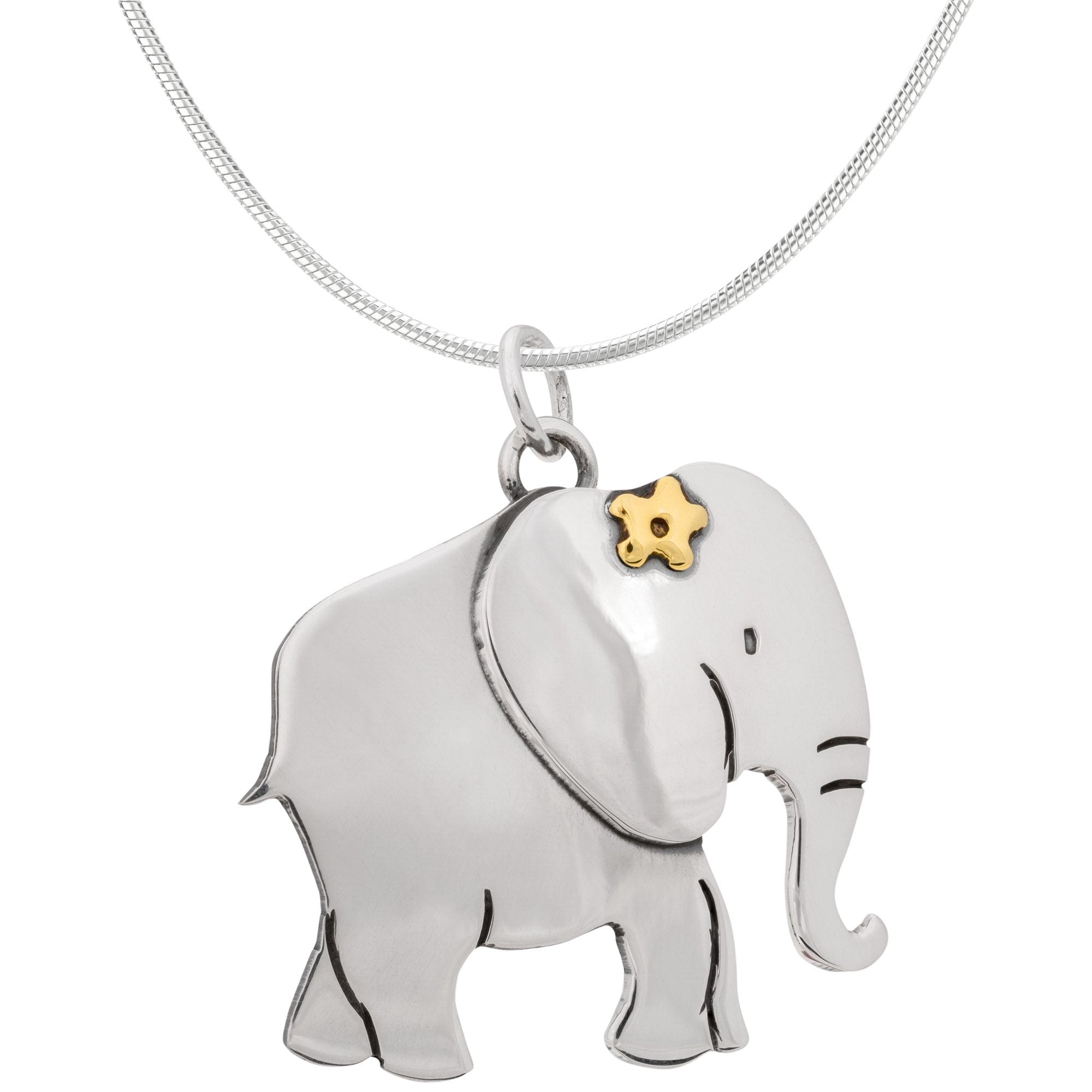 Premium Elephant Sterling Silver Necklace - Handcrafted Elegance