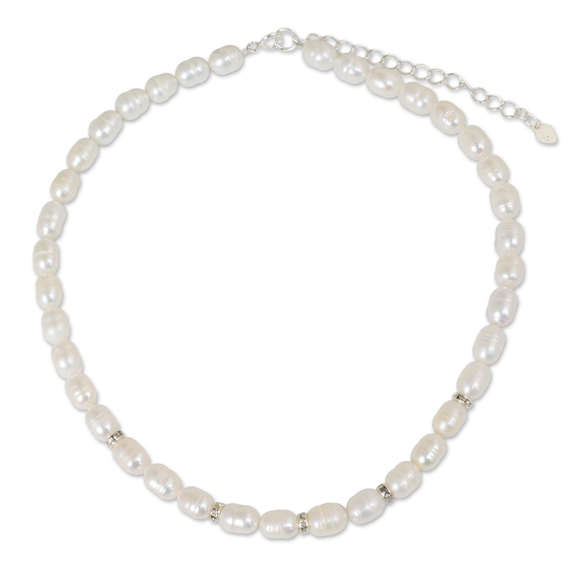 Ultimate Elegance: Cubic Zirconia & Pearl Necklace