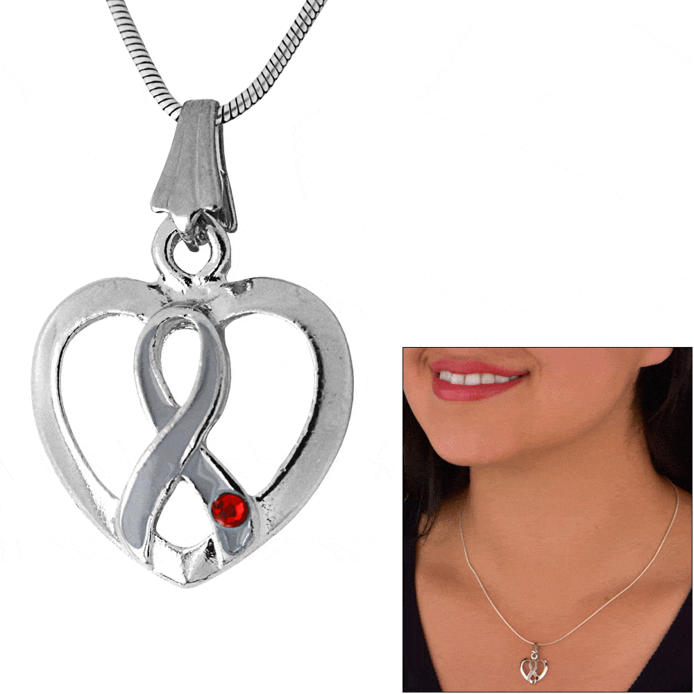 Premium Diabetes Awareness Heart Necklace - Symbol of Love & Support