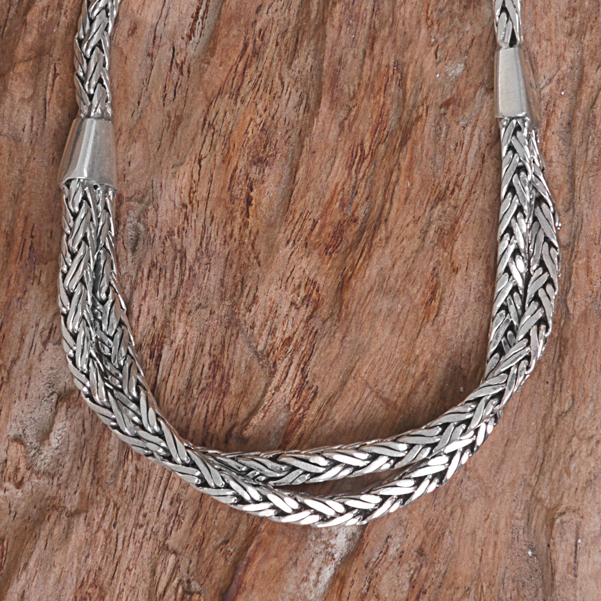 Premium Inseparable Duo Sterling Silver Necklace - Handcrafted in Indonesia