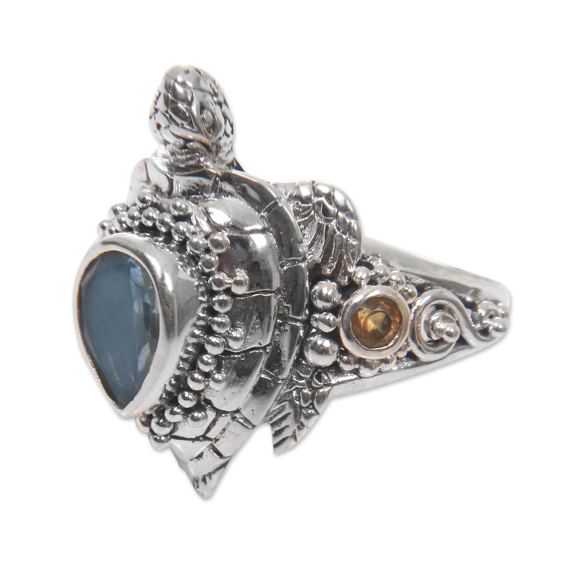 Premium Sea Turtle Enchantment Cocktail Ring - Ultimate Statement Jewelry