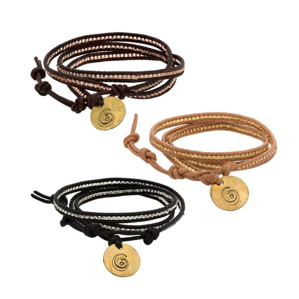 Premium Sasa Classic 3x Wrap Bracelet - Handmade in Kenya