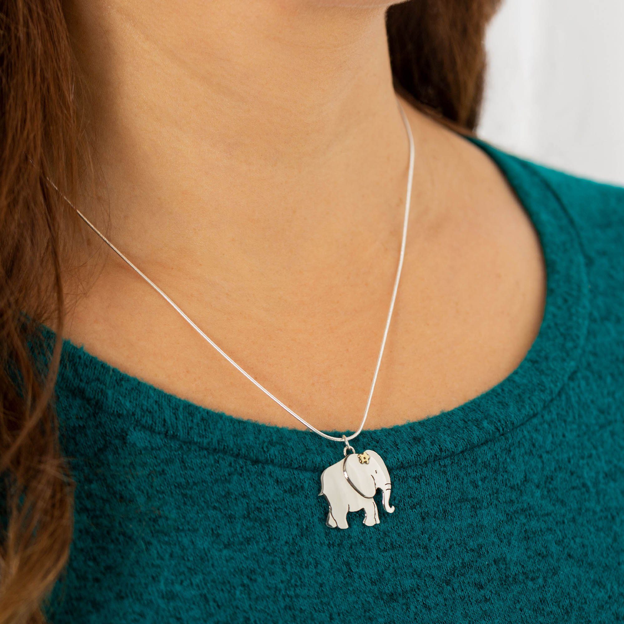 Premium Elephant Sterling Silver Necklace - Handcrafted Elegance