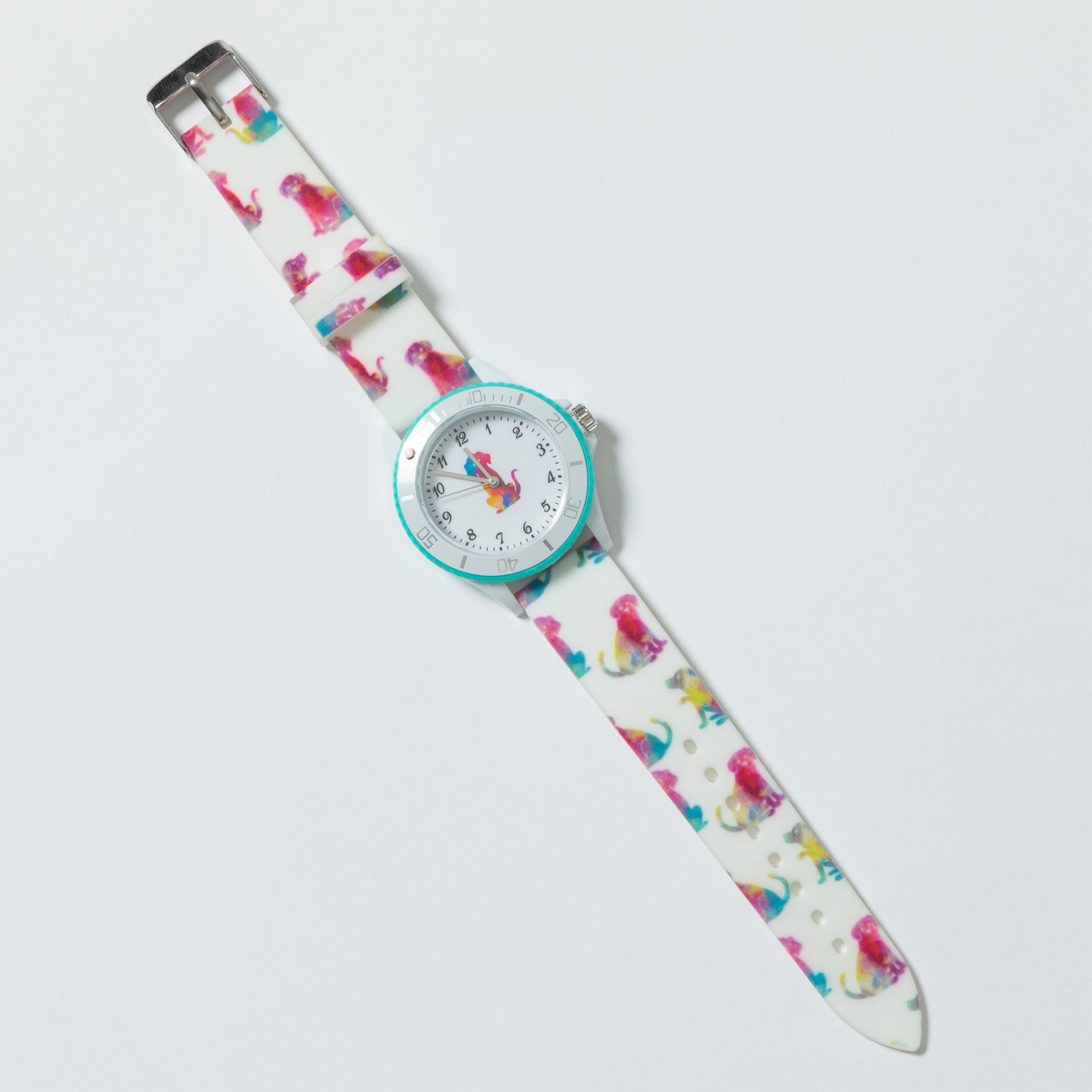 Premium Pet Lover's Watch - Rainbow Silicone Strap