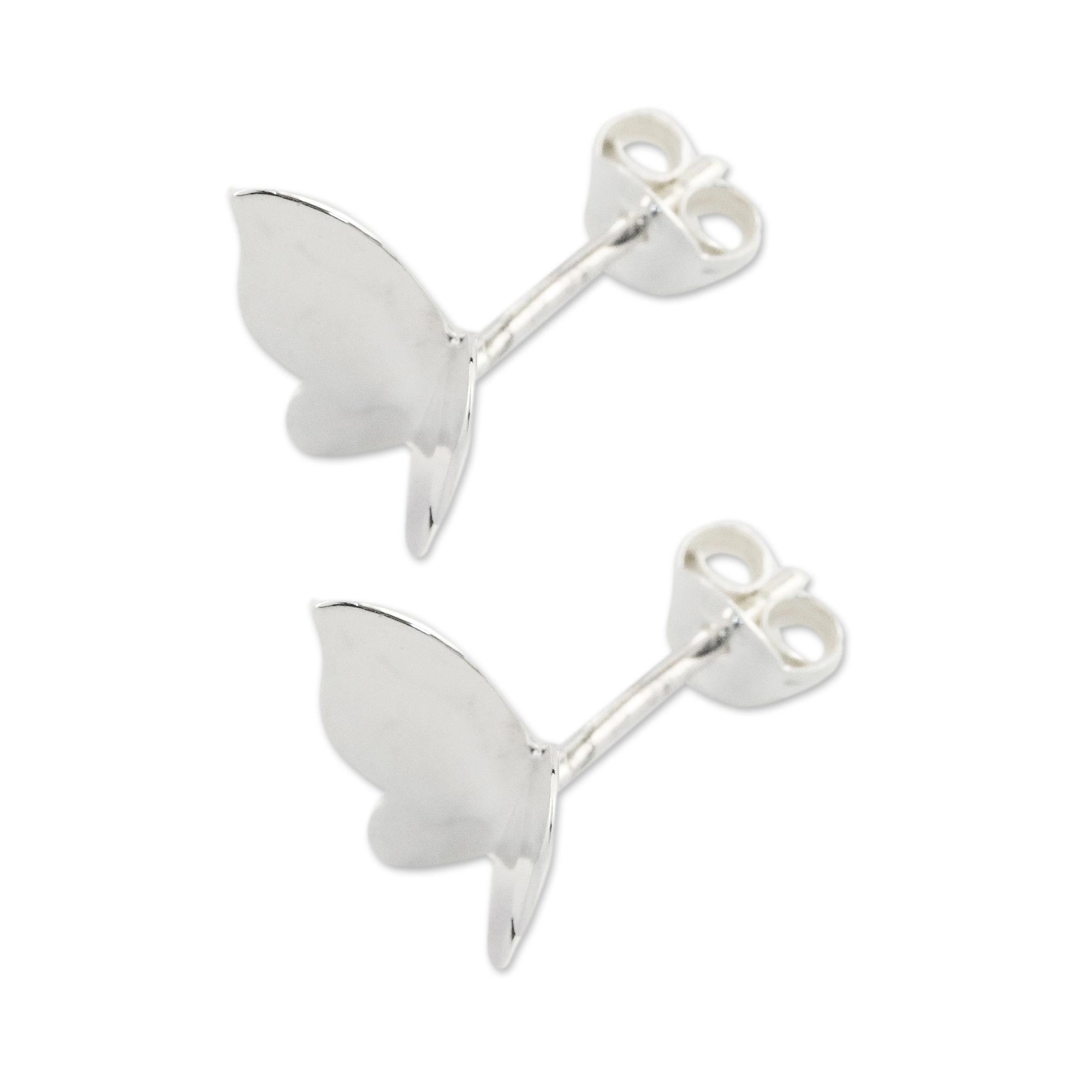 Premium Handmade Sterling Silver Butterfly Earrings by Lalana – Ultimate Elegance from Thailand