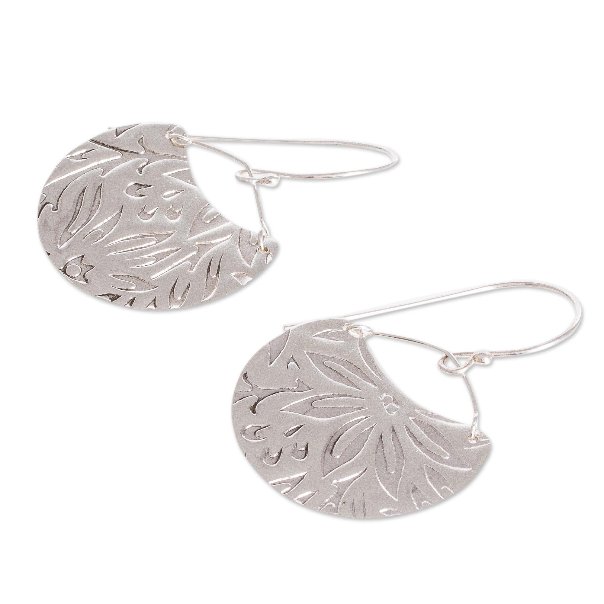 Petal Paradise Premium Sterling Silver Floral Earrings