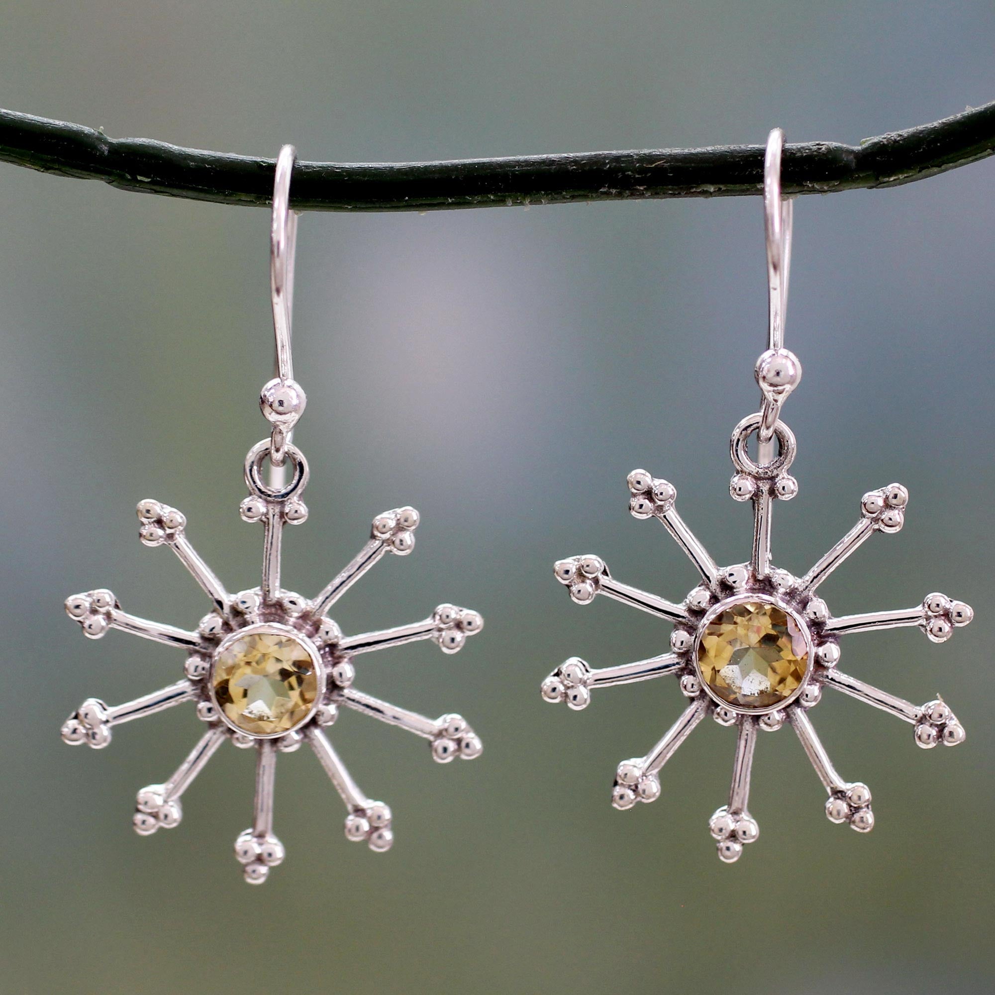 Premium Citrine Dangle Earrings - Sunshine Daze Collection