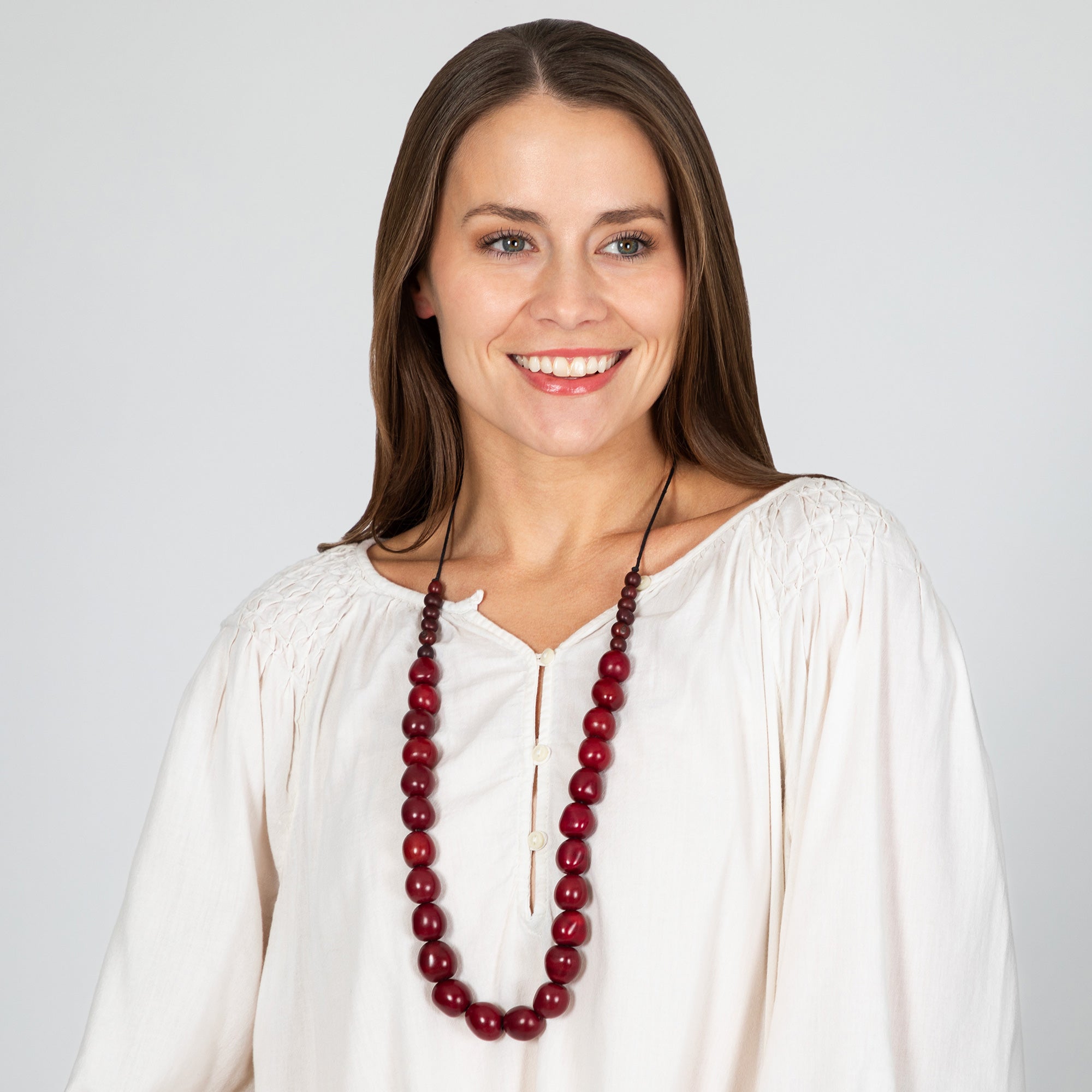 Premium Tatiana Tagua Necklace - Eco-Chic Amazon Jewelry