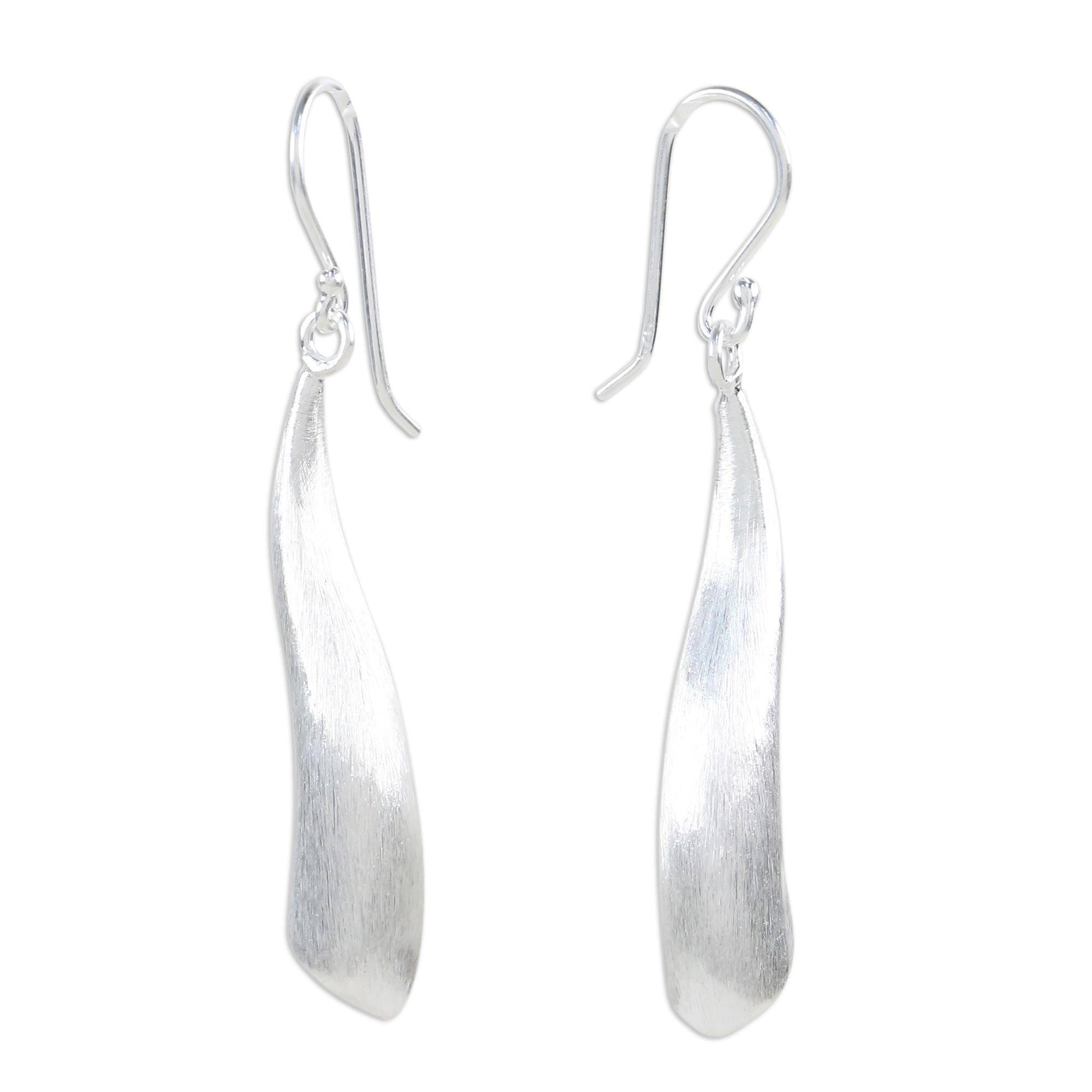 Premium Chiang Mai River Inspired Sterling Silver Dangle Earrings